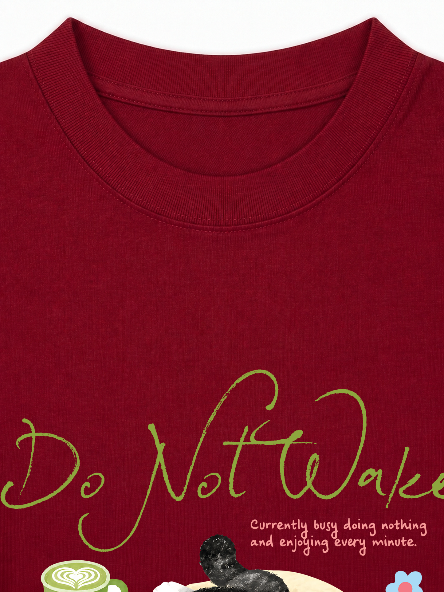 Áo Thun Relaxed Fit Do Not Wake Meow