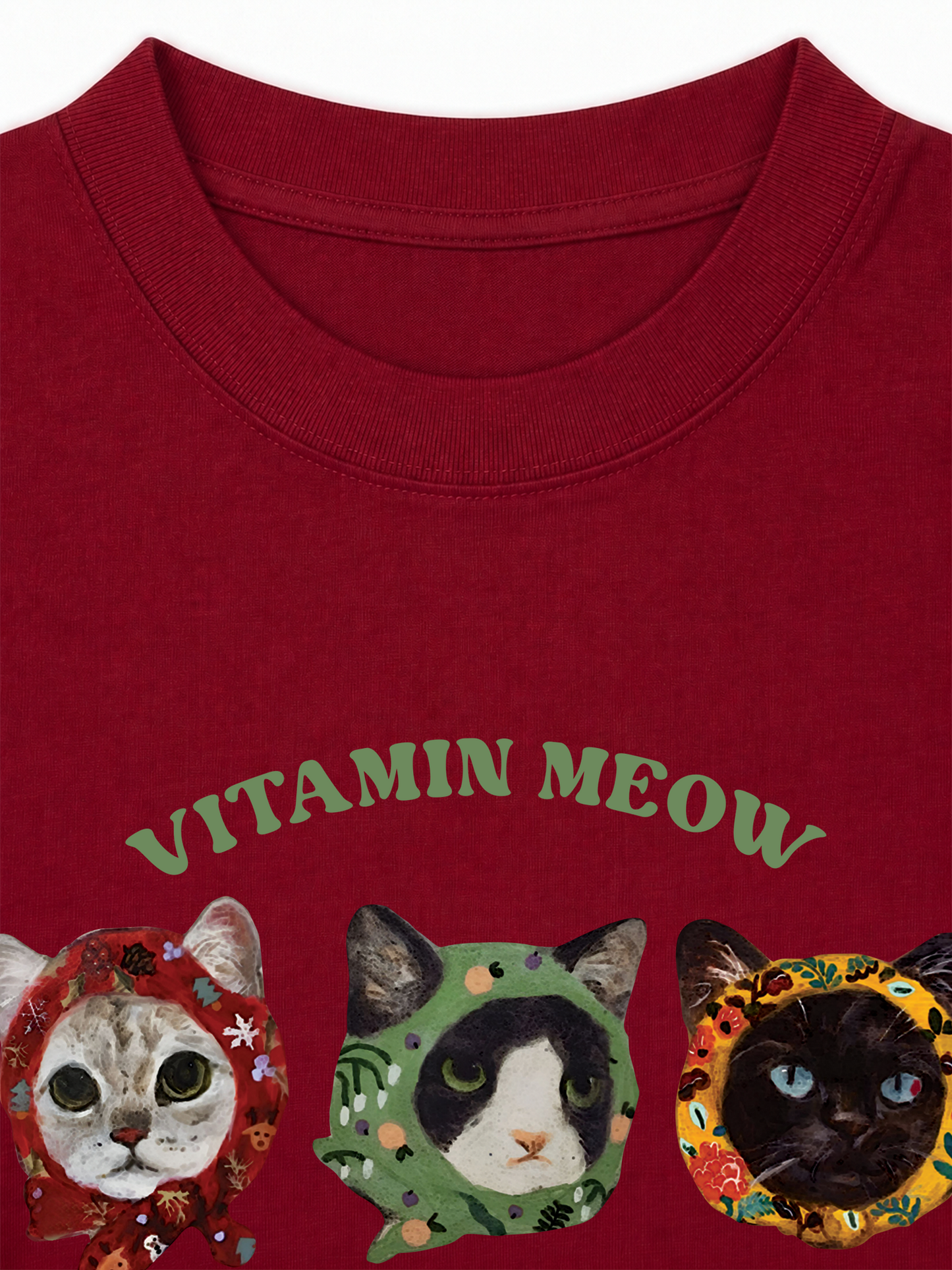 Áo Thun Relaxed Fit Vitamin Meow