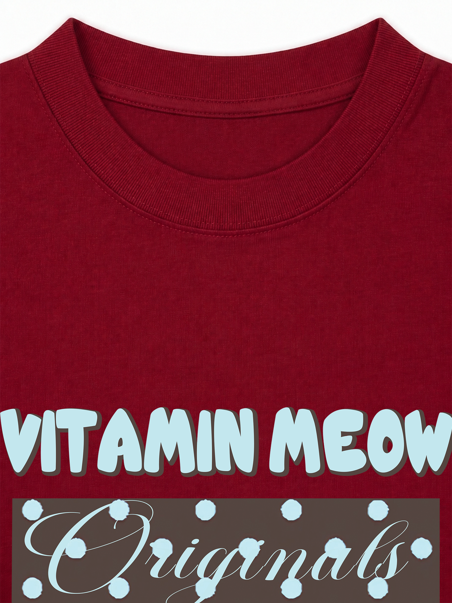 Áo Thun Relaxed Fit Vitamin Meow Blue Tiffany