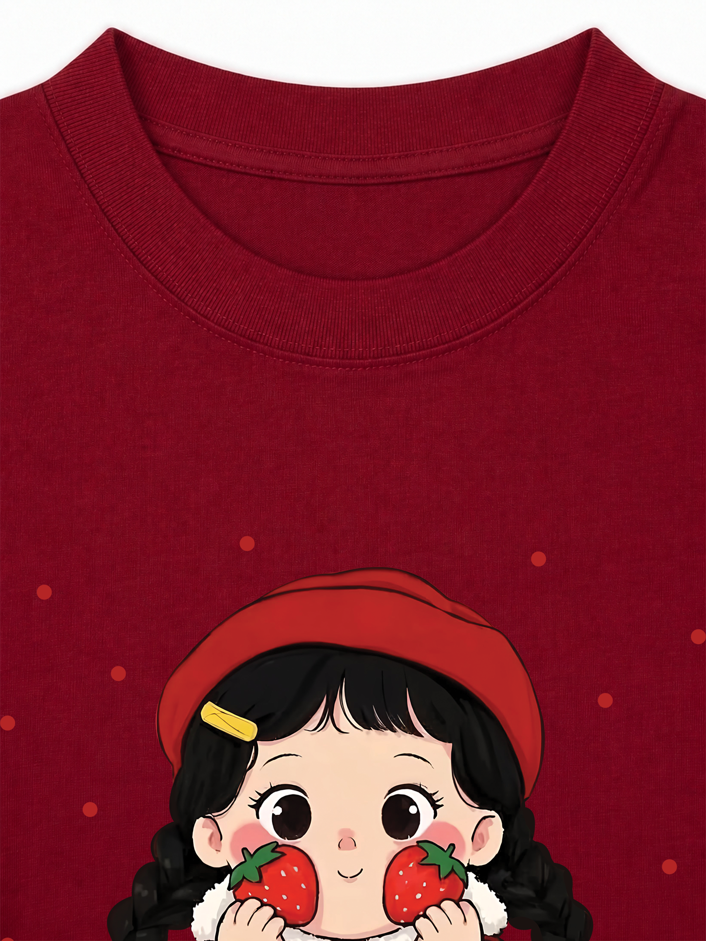Áo Thun Relaxed Fit Dolly Girl Cute Strawberry Girl
