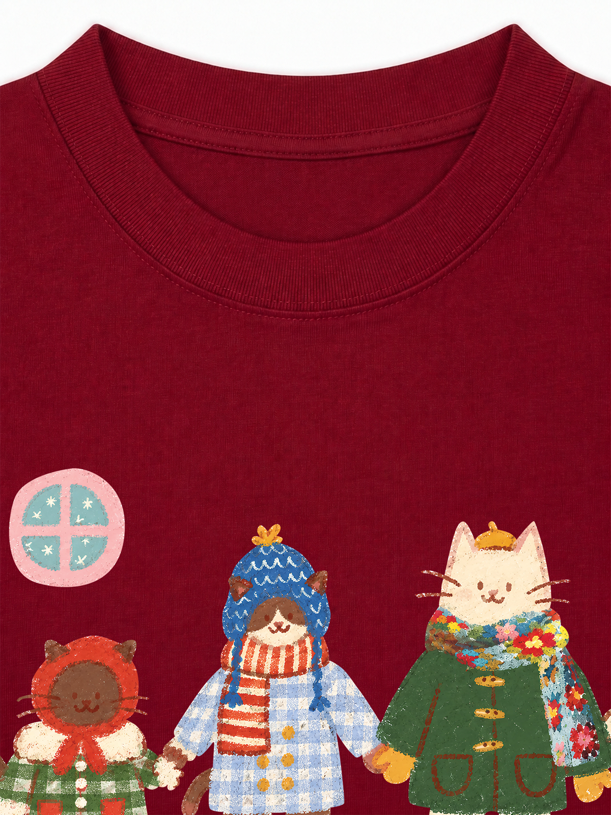 Áo Thun Relaxed Fit 3 Cozy Cats