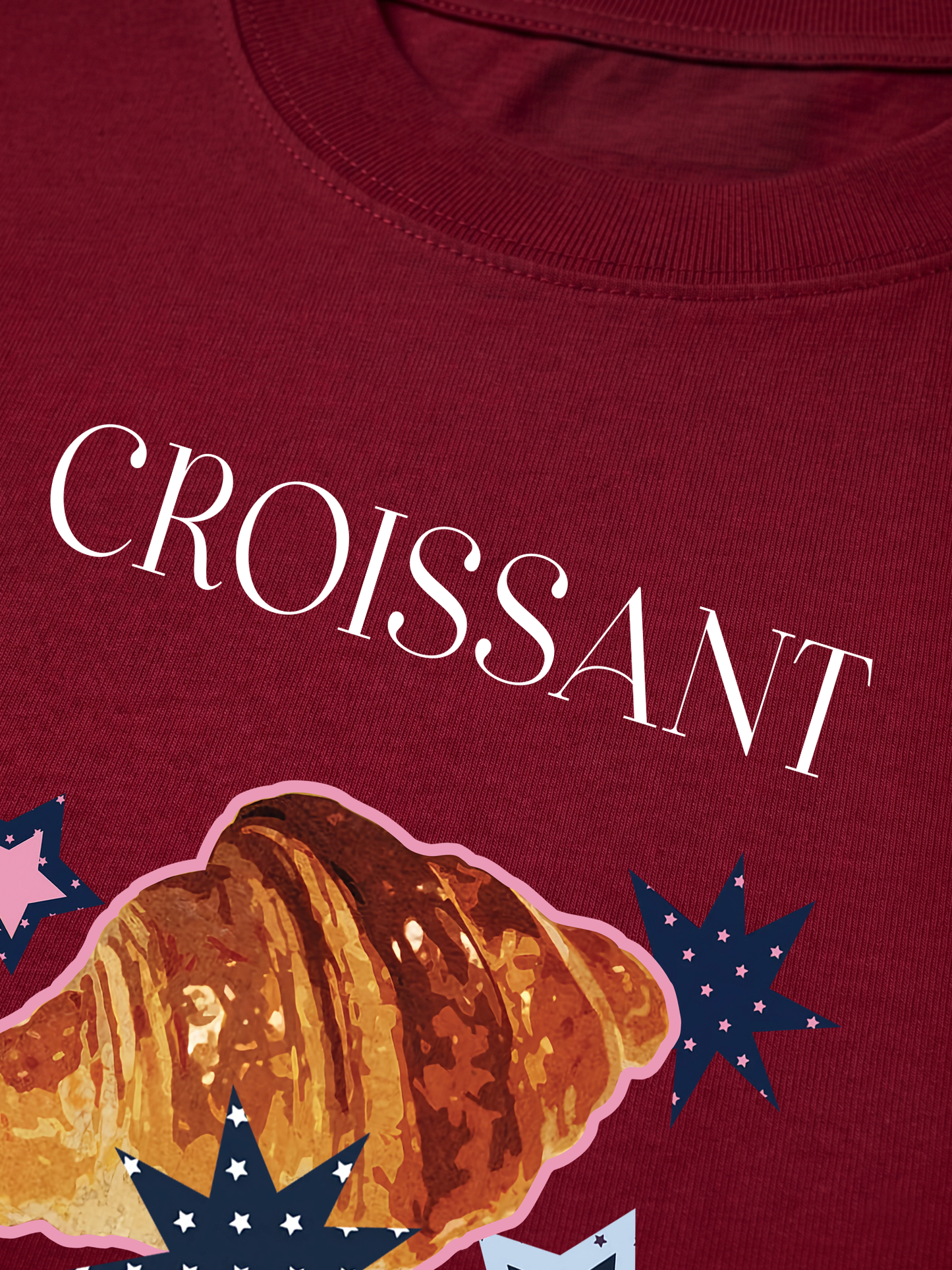 Áo Thun Relaxed Fit Croissant Y2K