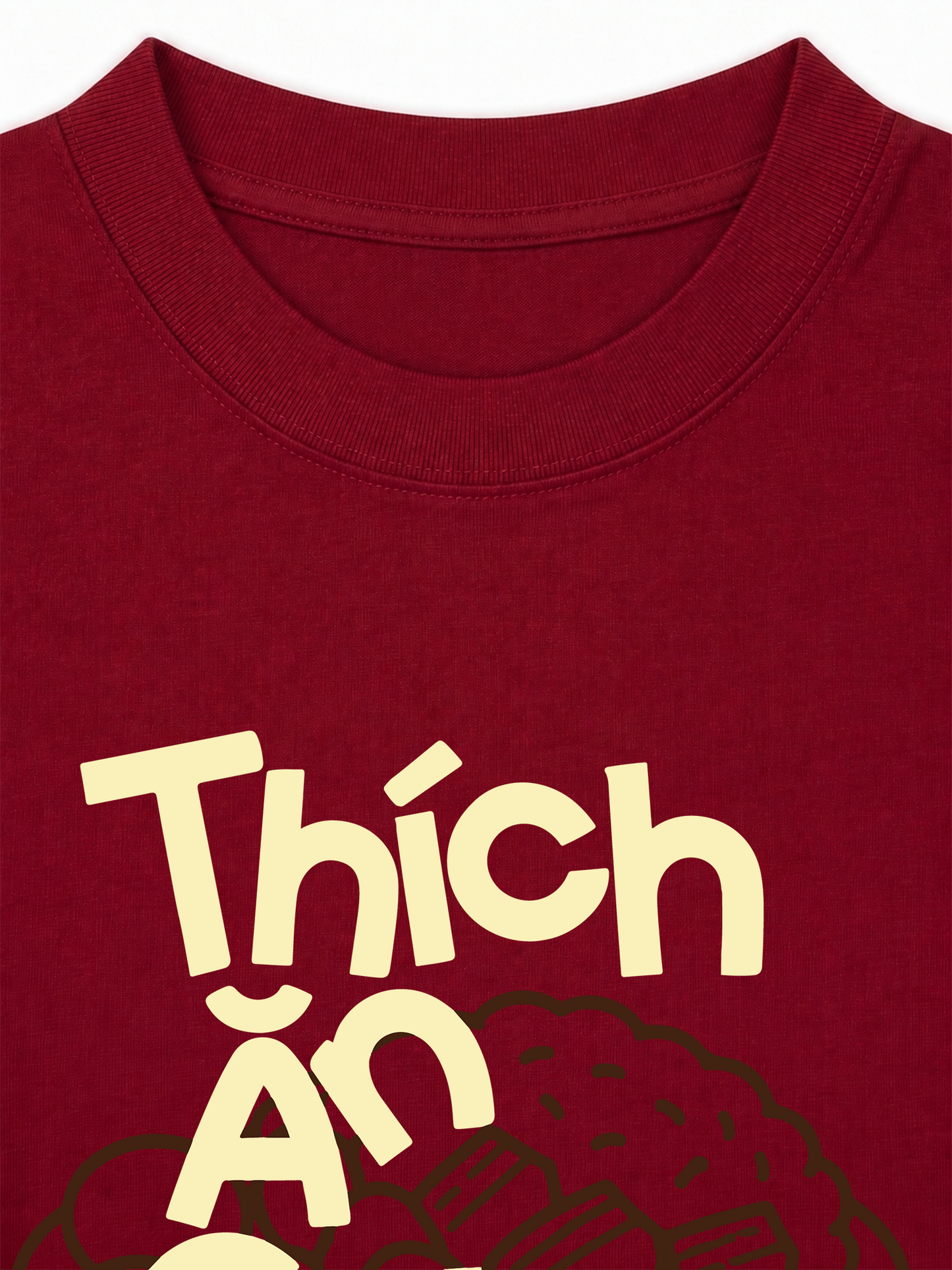 Áo Thun Relaxed Fit Thích Ăn Cơm Nhà