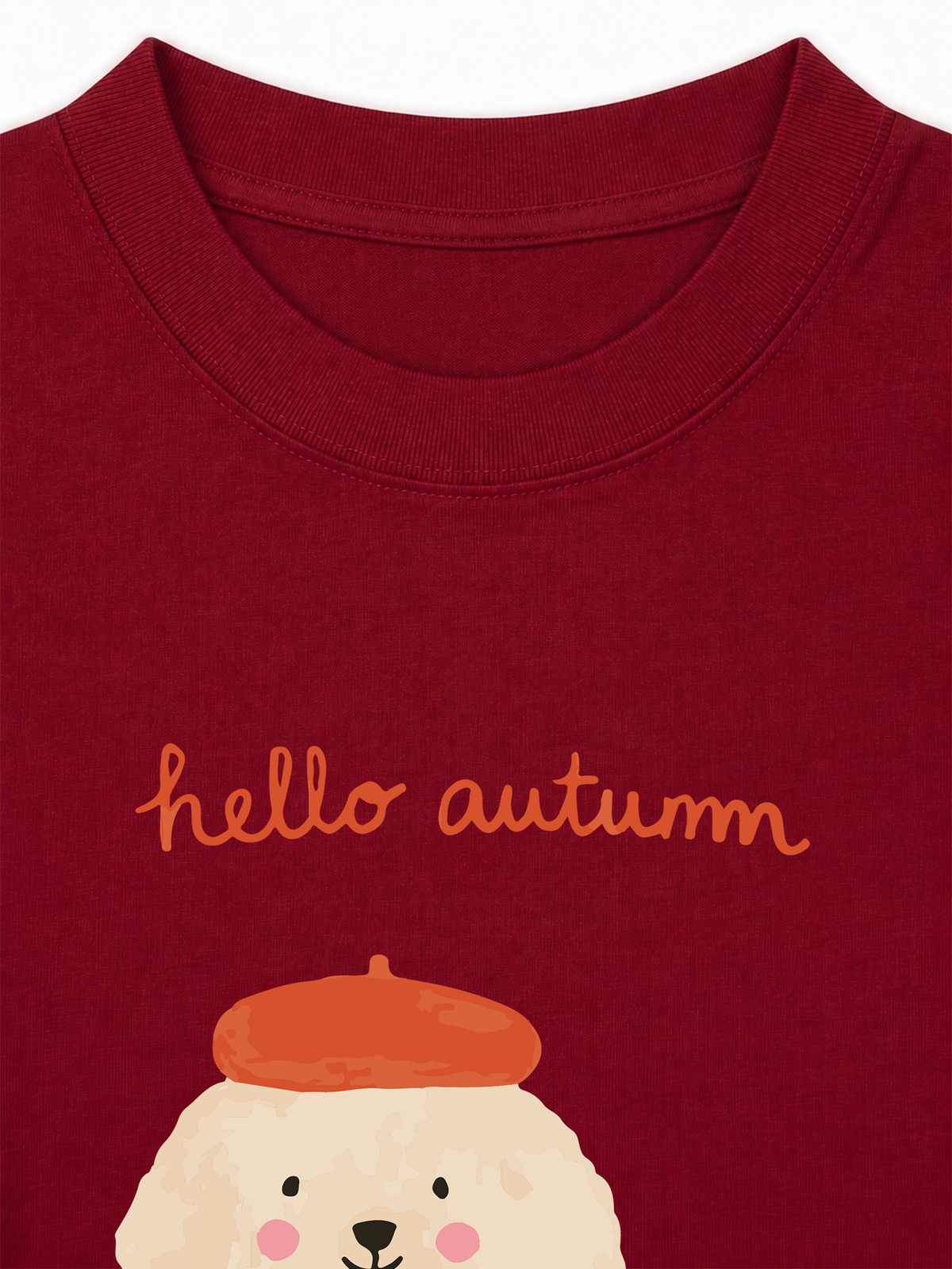Áo Thun Relaxed Fit Hello Autumn Puppy