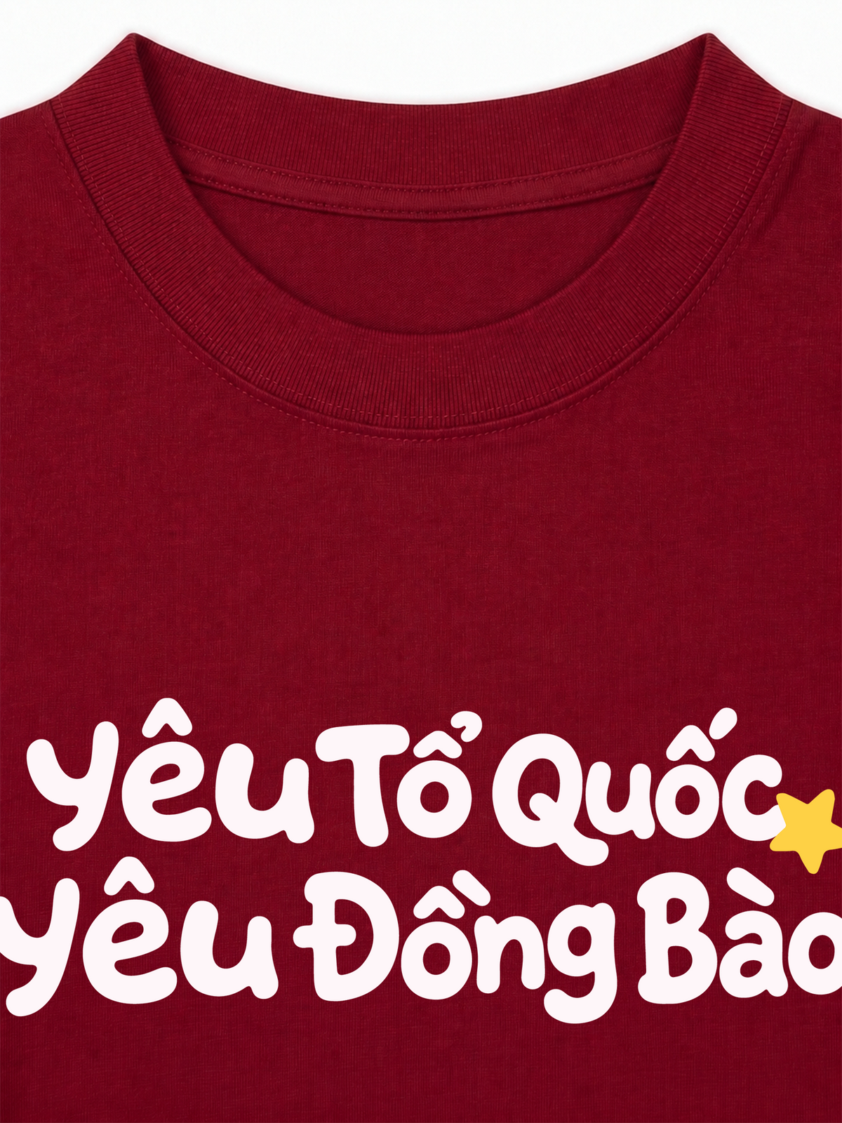 Áo Thun Relaxed Fit Yêu Tổ Quốc, Yêu Đồng Bào