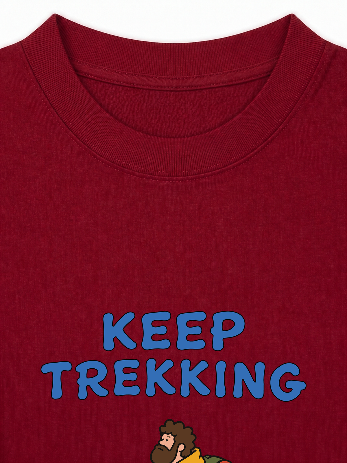 Áo Thun Relaxed Fit Blue Keep Trekking