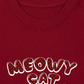 Áo Thun Relaxed Fit Meowy Cat Red Xmas Plaid