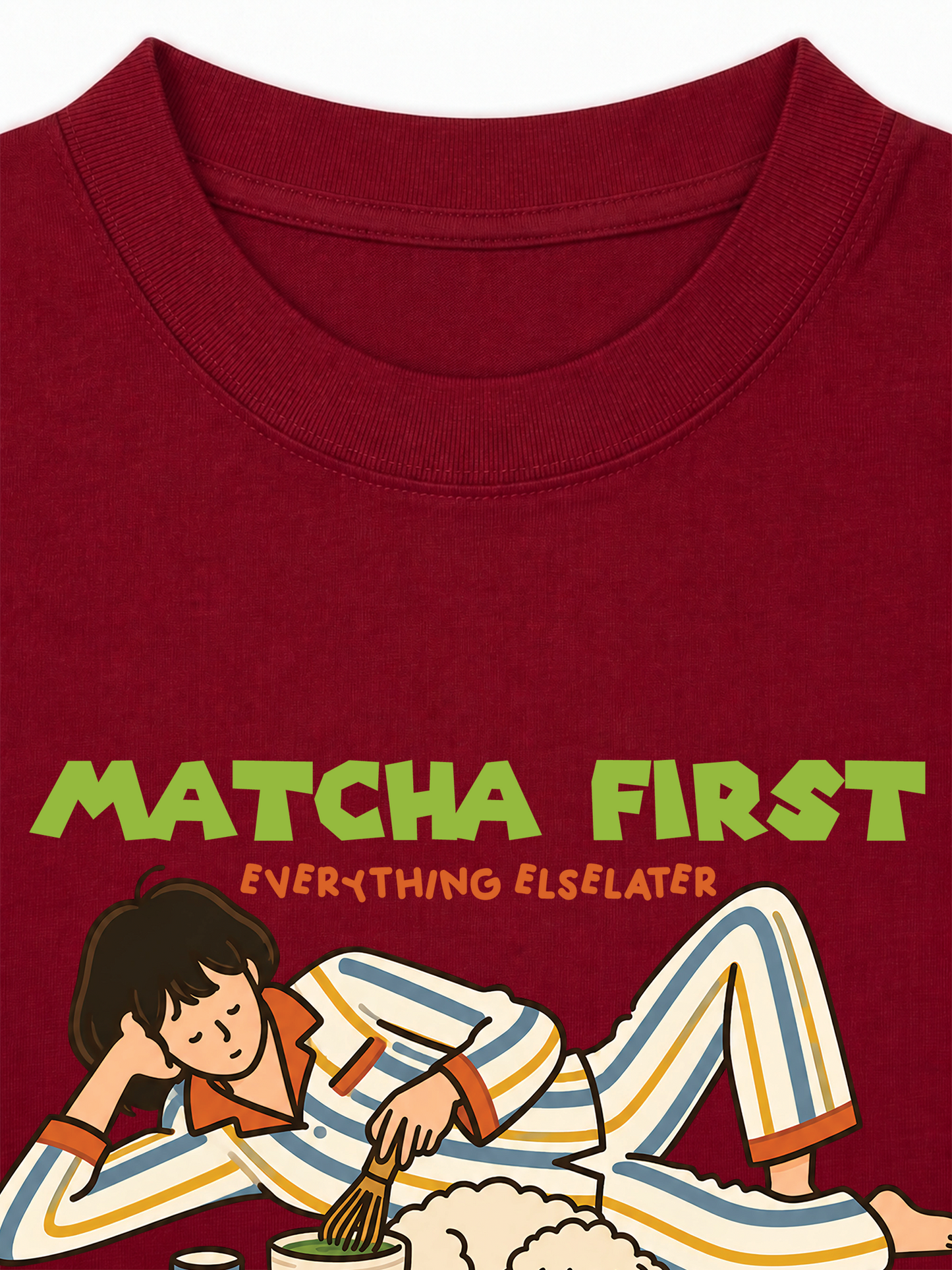 Áo Thun Relaxed Fit Matcha First