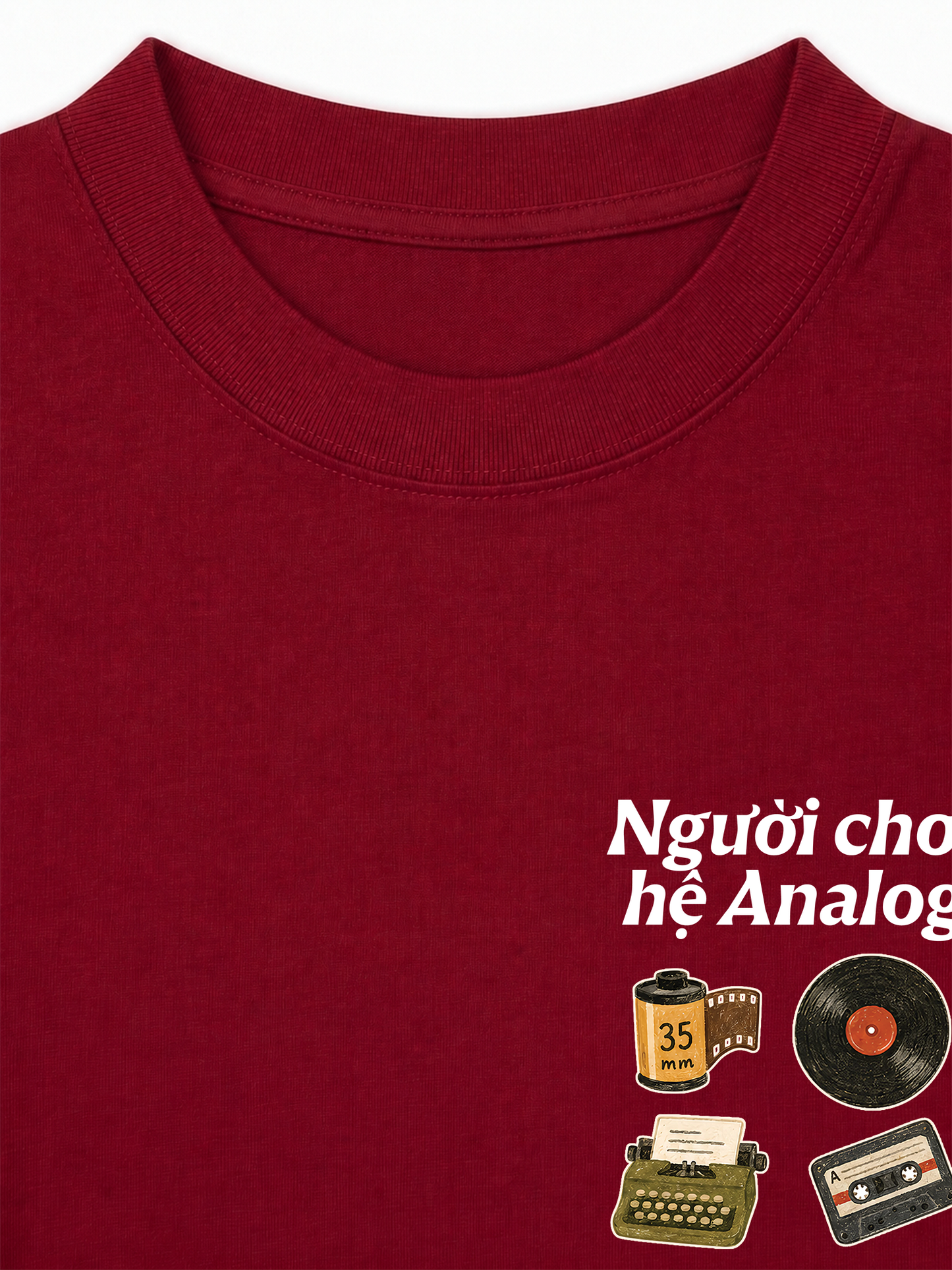 Áo Thun Relaxed Fit Người Chơi Hệ Analog