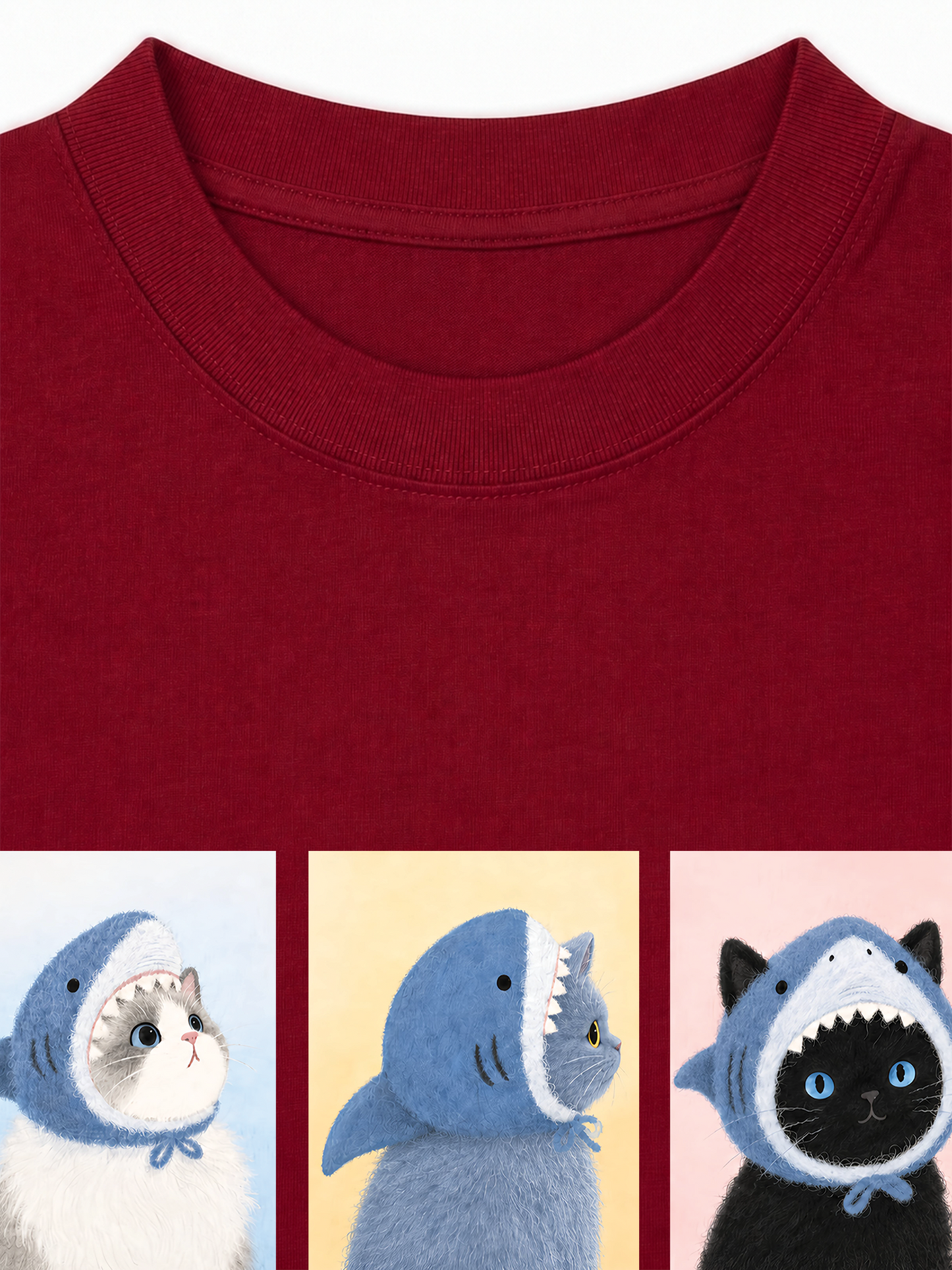 Áo Thun Relaxed Fit Shark Kitty