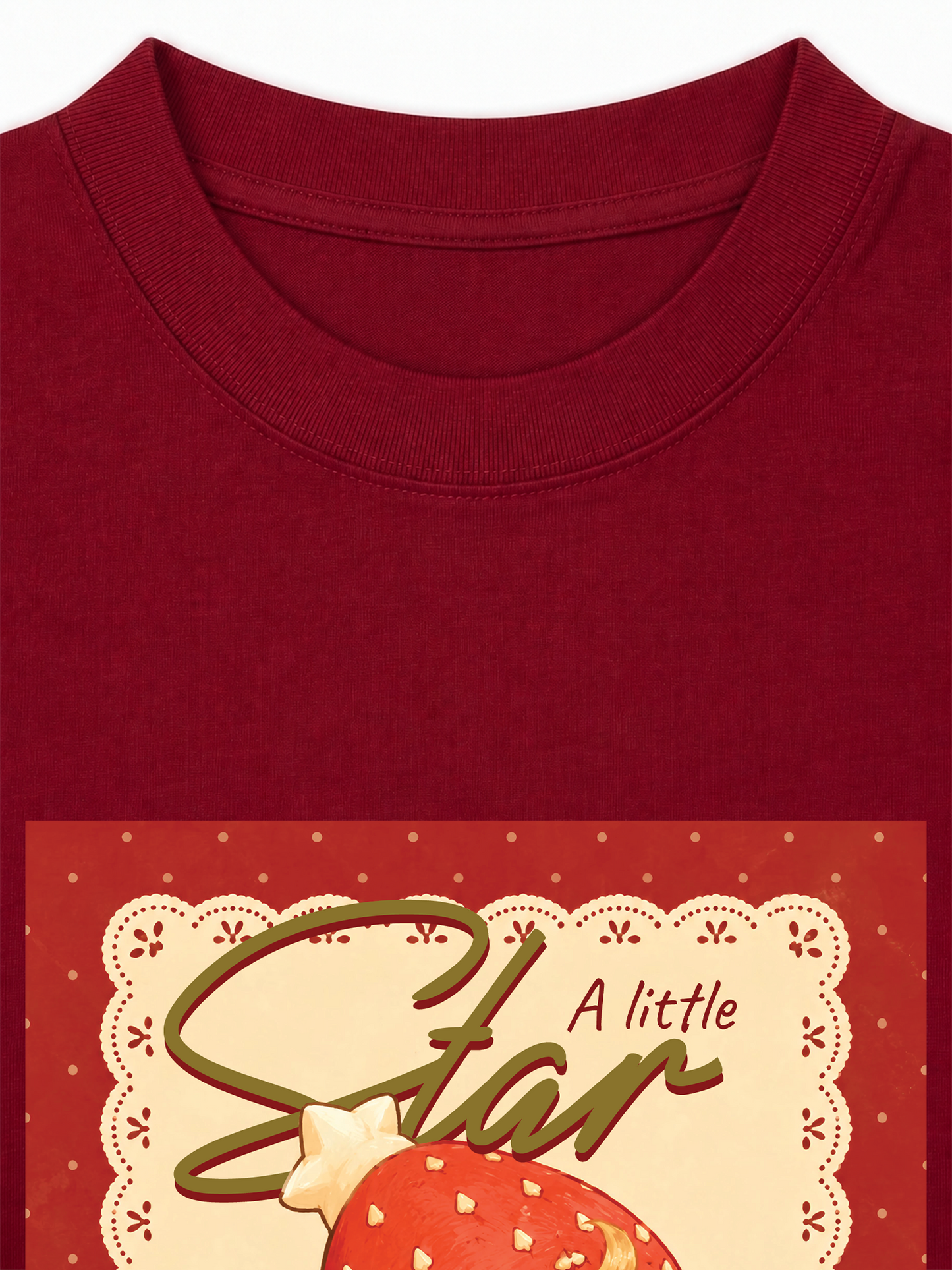 Áo Thun Relaxed Fit A Little Strawberry Star