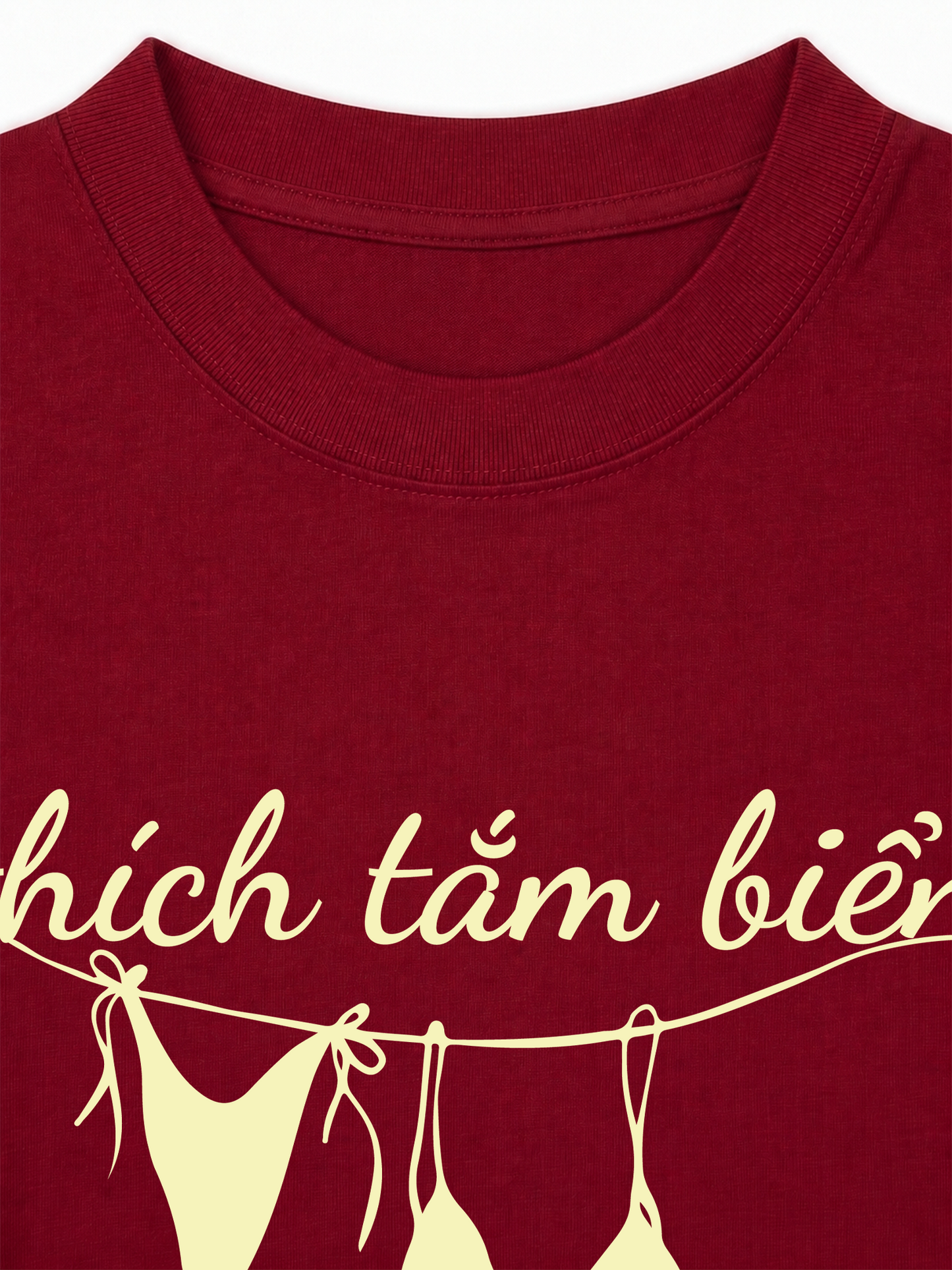 Áo Thun Relaxed Fit Thích Tắm Biển