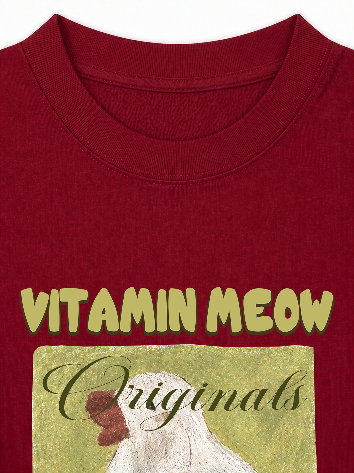 Áo Thun Relaxed Fit  Vitamin Meow With Duck