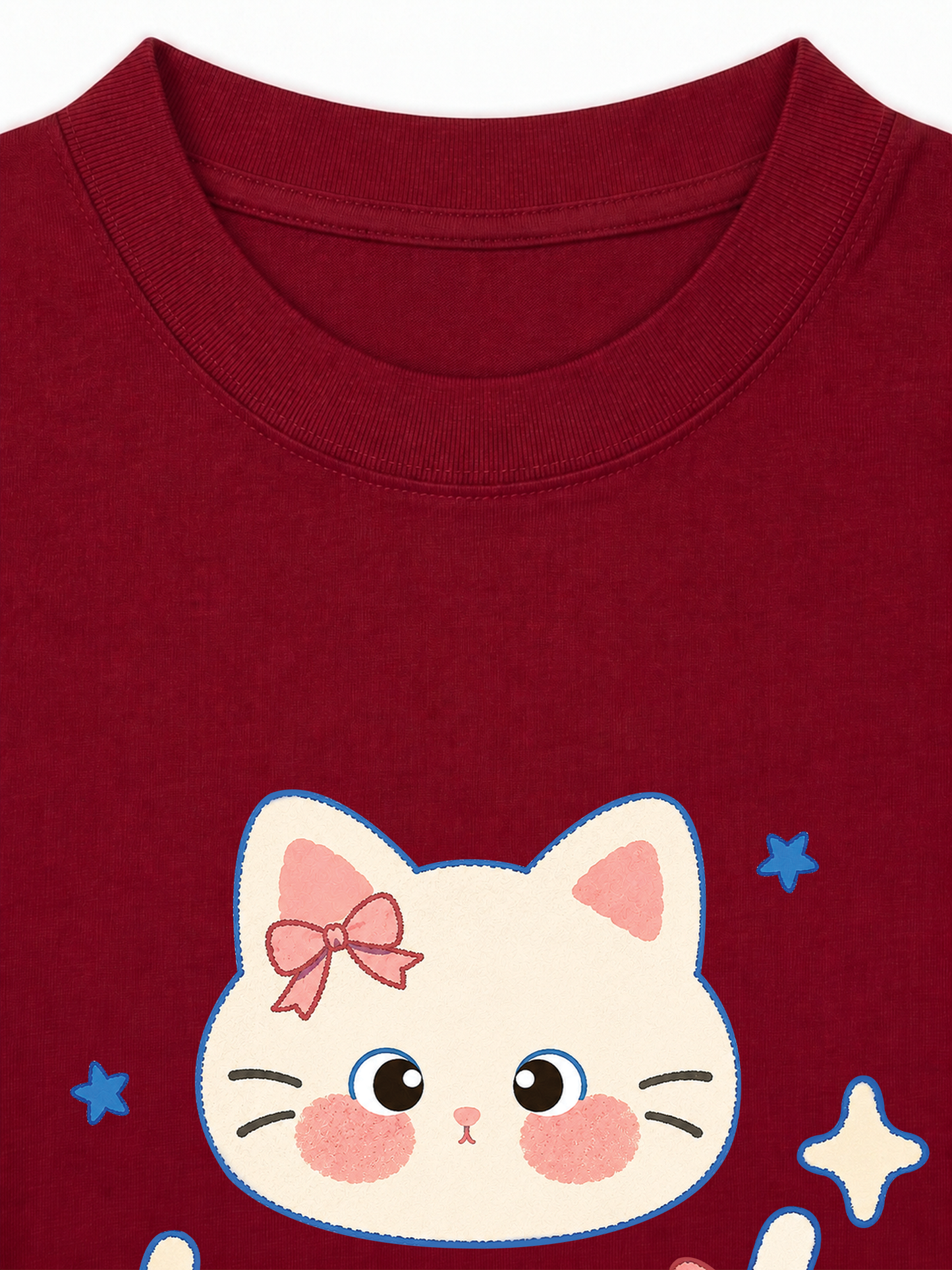 Áo Thun Relaxed Fit Blue Kitty
