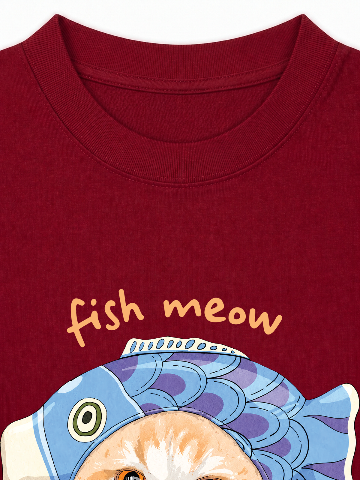 Áo Thun Relaxed Fit Fish Meow