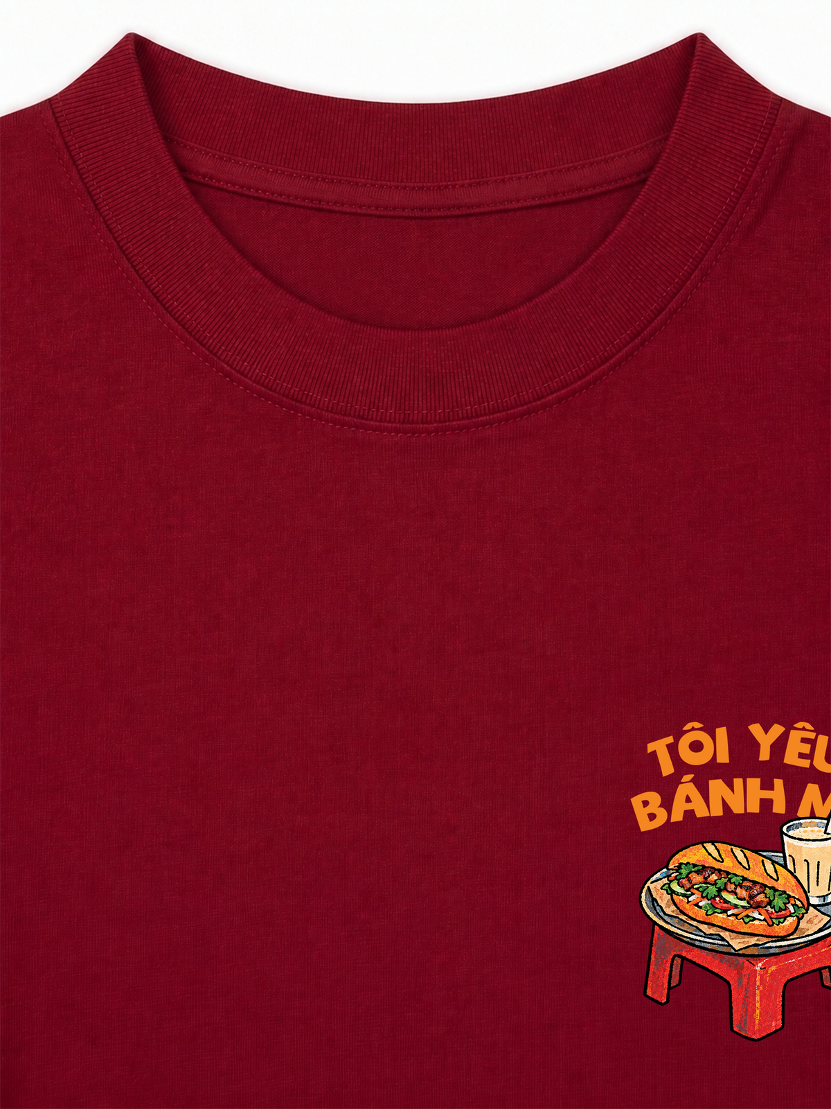 Áo Thun Relaxed Fit Tôi Yêu Bánh Mì