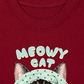 Áo Thun Relaxed Fit Meowy Cat Blue Tiffany Dots