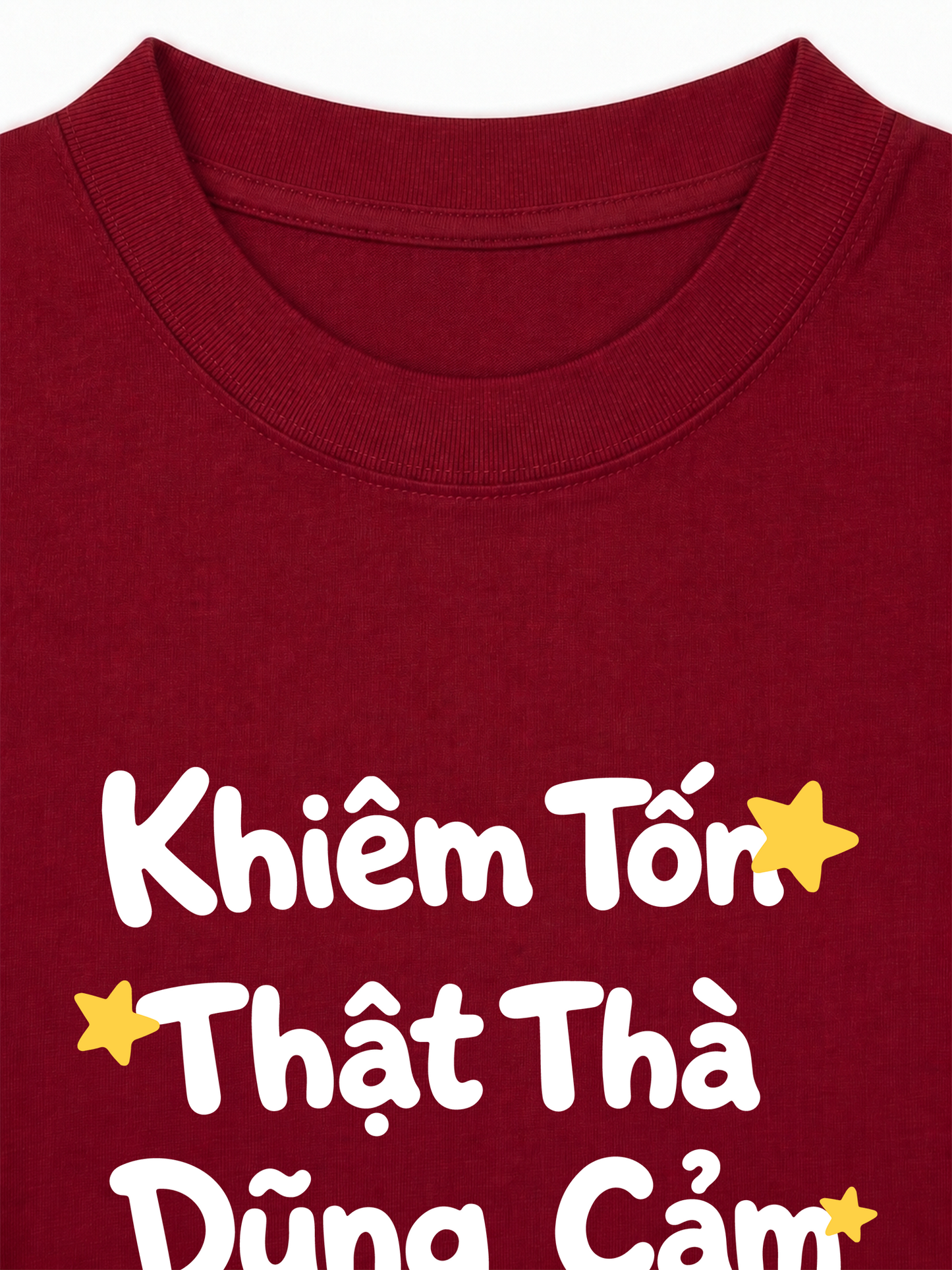 Áo Thun Relaxed Fit Khiêm Tốn, Thật Thà, Dũng Cảm