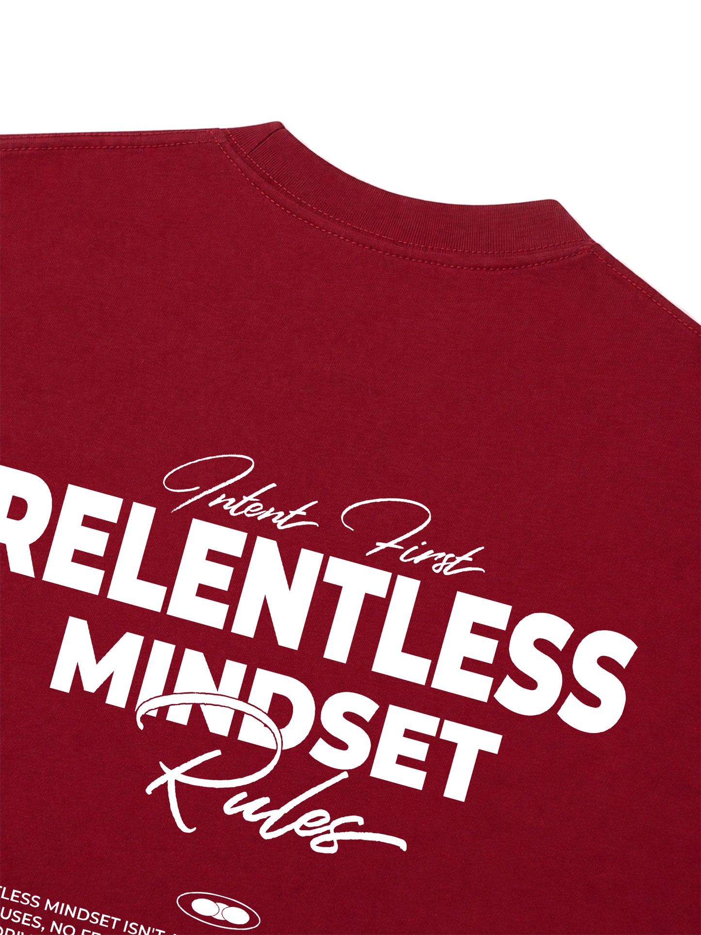 Áo Thun Relaxed Fit Success Story Intent First Relentless Mindset Rules