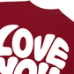 Áo Thun Relaxed Fit Love You Typography