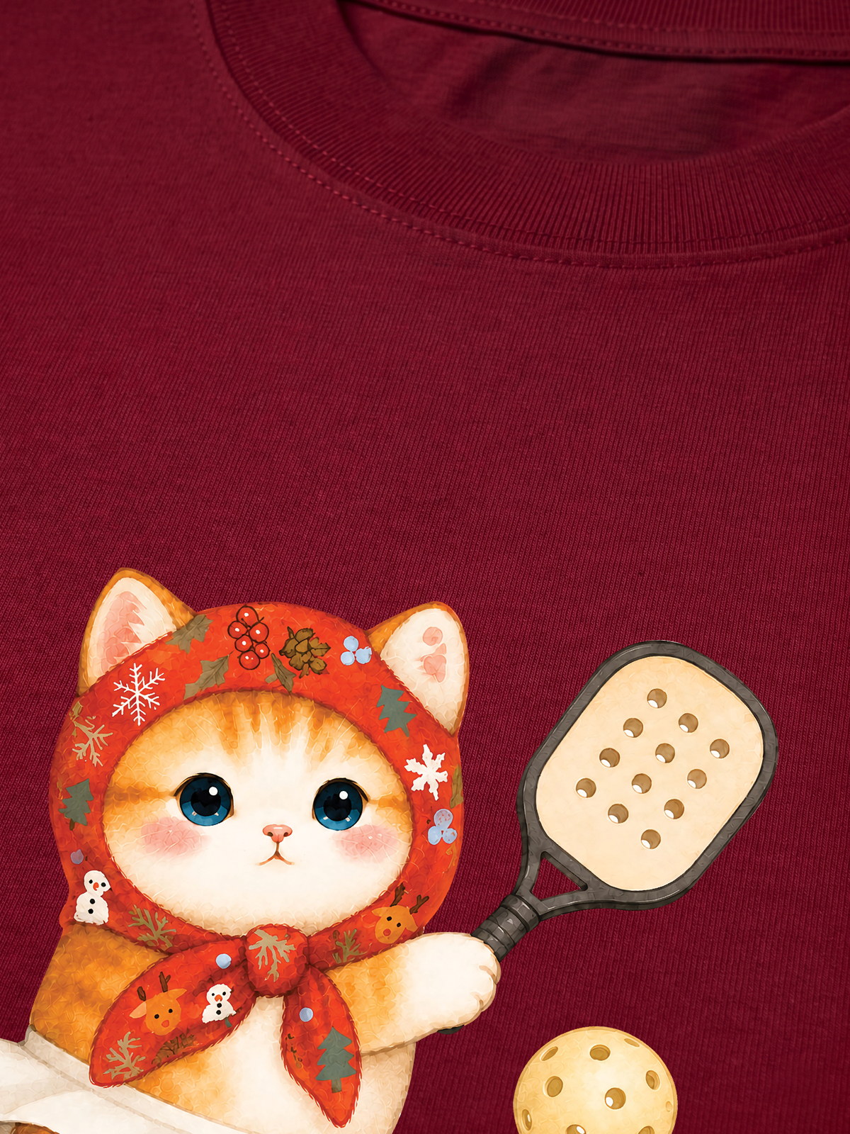 Áo Thun Relaxed Fit Pickleball Girl Meow