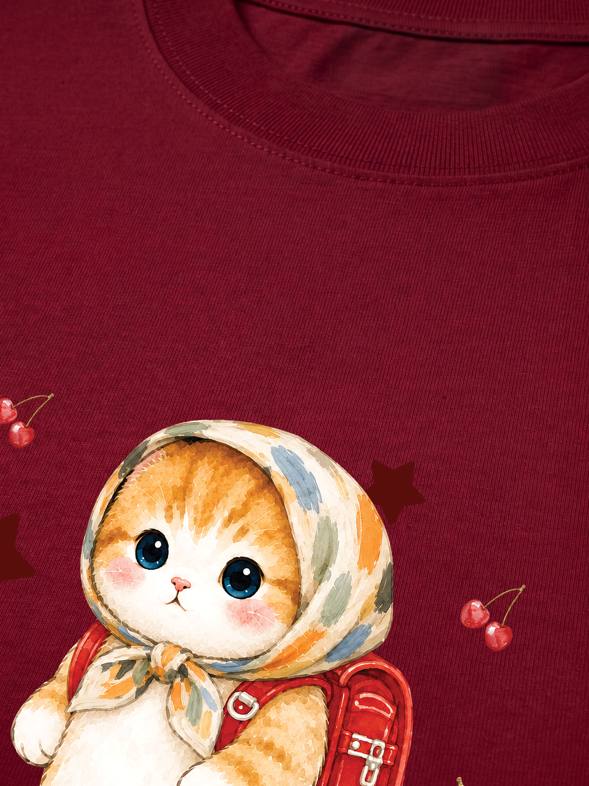 Áo Thun Relaxed Fit Pickleball Girl Meow Vitamin Meow Go School