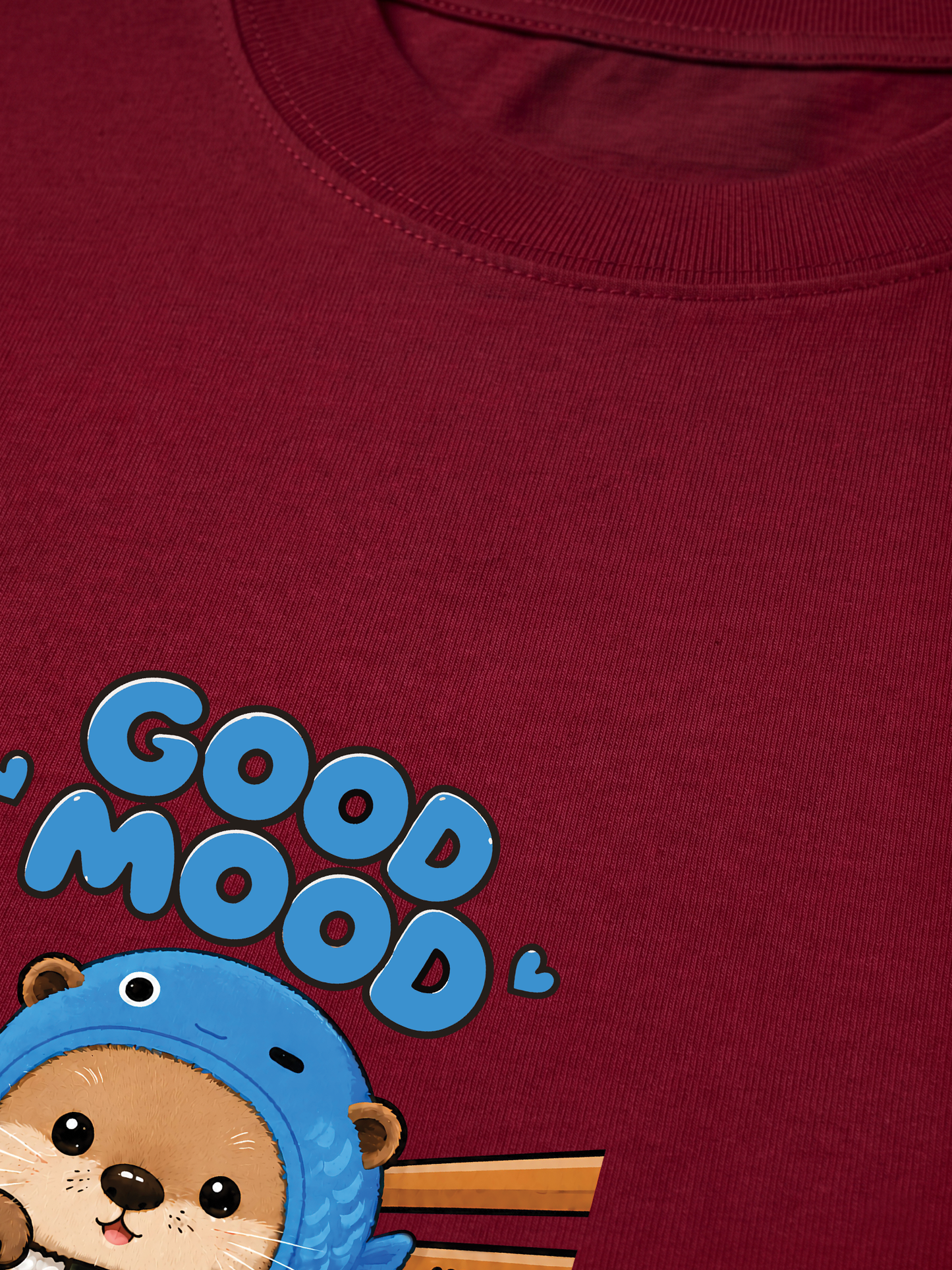 Áo Thun Relaxed Fit Good Mood Sushi Otter
