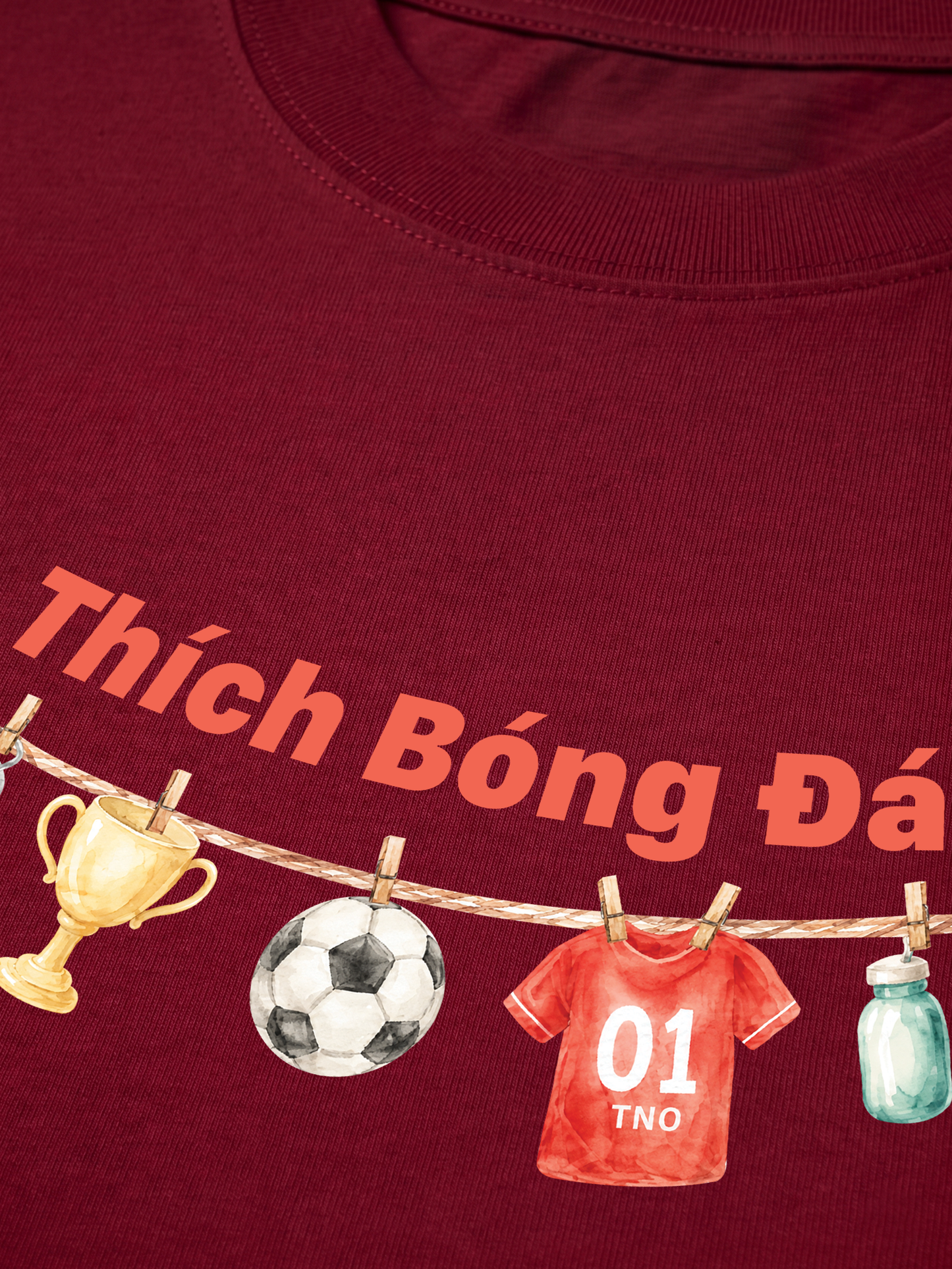 Áo Thun Relaxed Fit Thích Bóng Đá