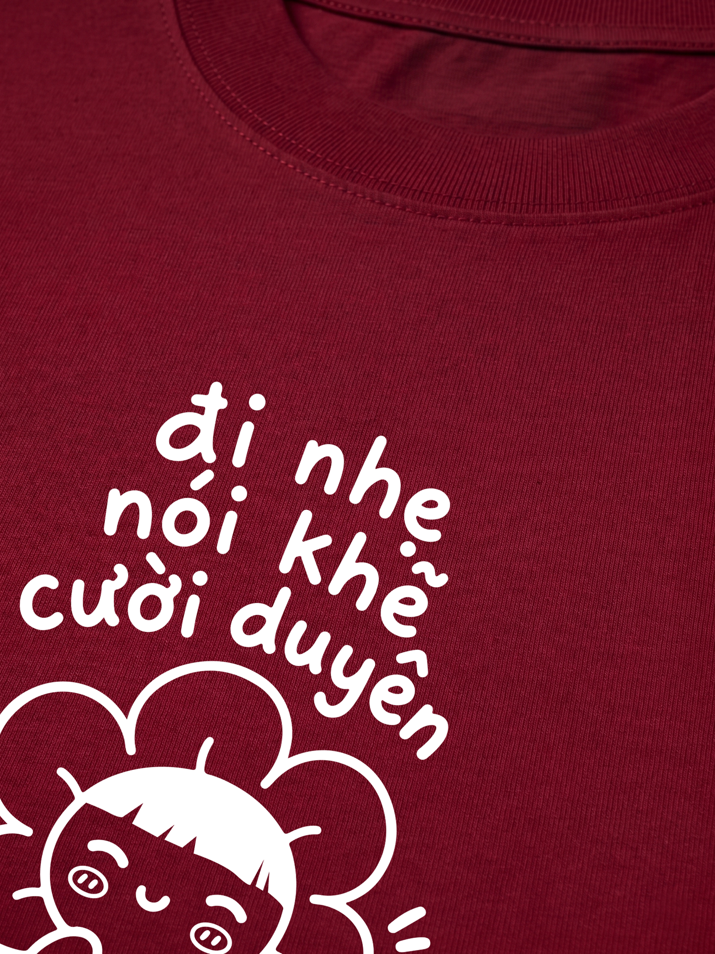 Áo Thun Relaxed Fit Đi Nhẹ Nói Khẽ Cười Duyên