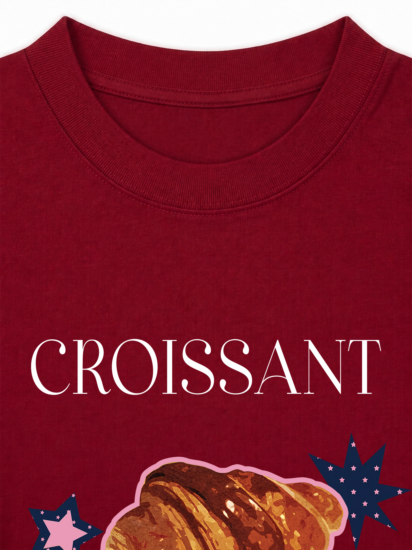 Áo Thun Relaxed Fit Croissant Y2K