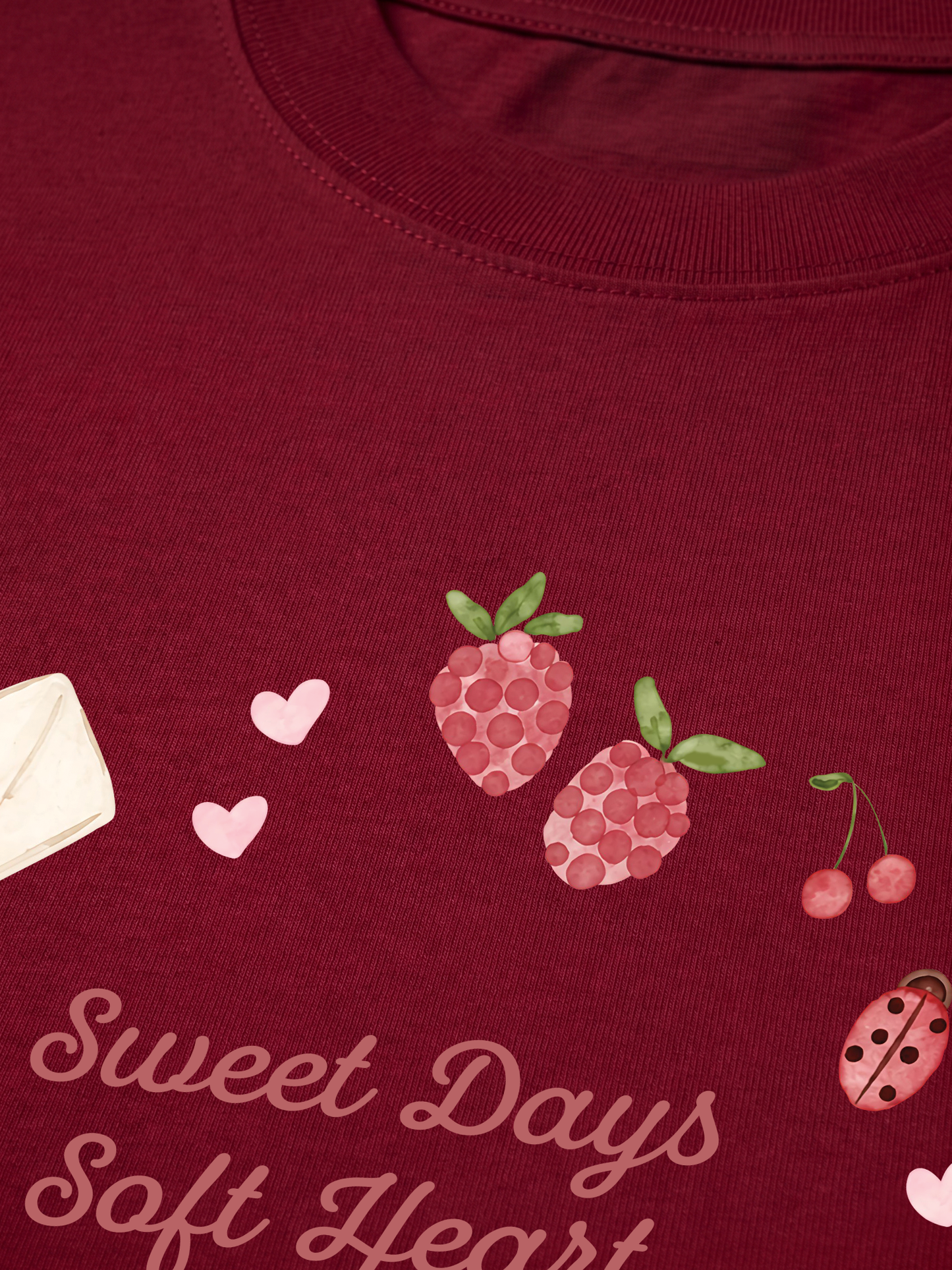 Áo Thun Relaxed Fit Soft Heart, Sweet Days