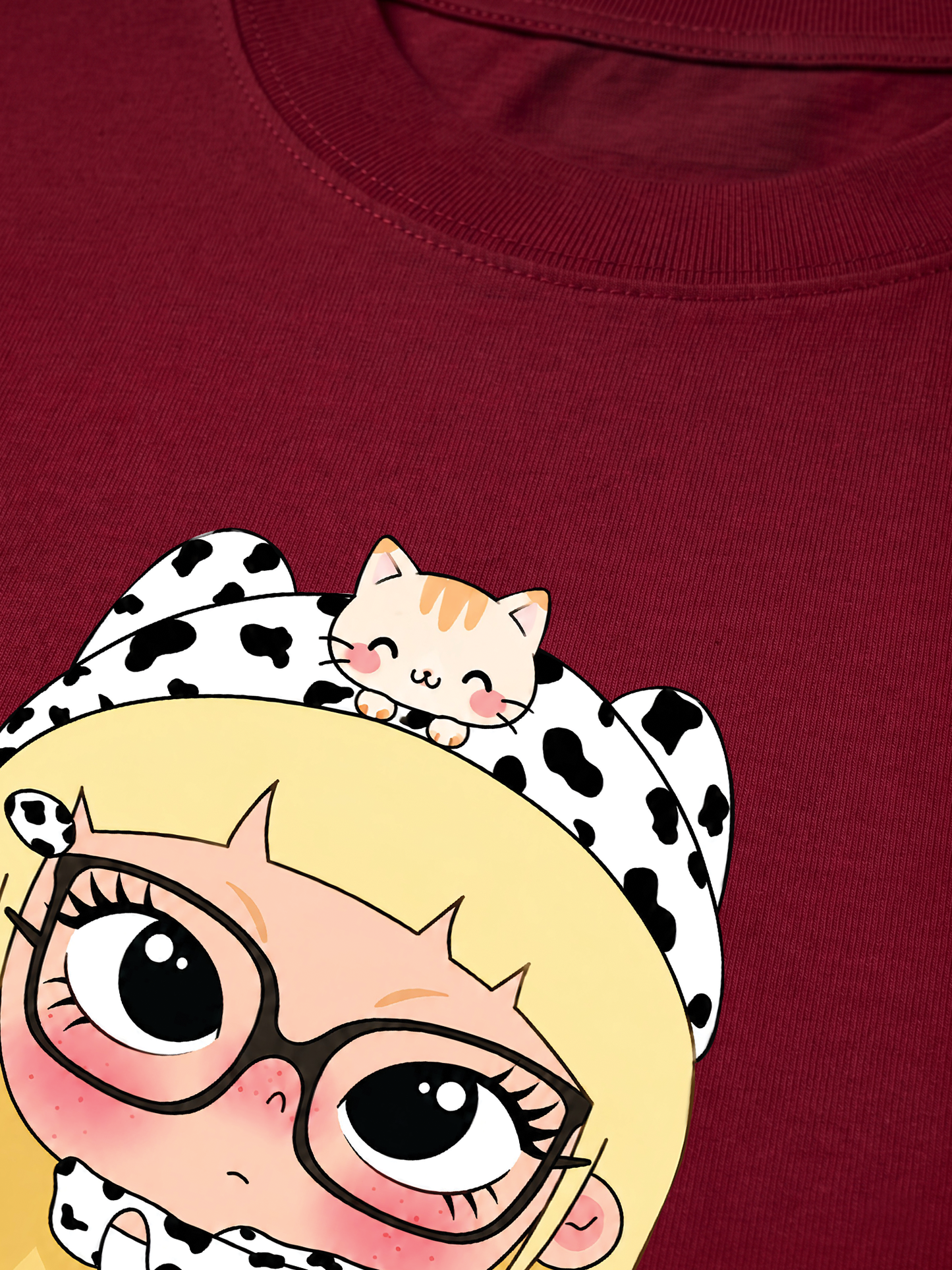 Áo Thun Relaxed Fit Cute Cow