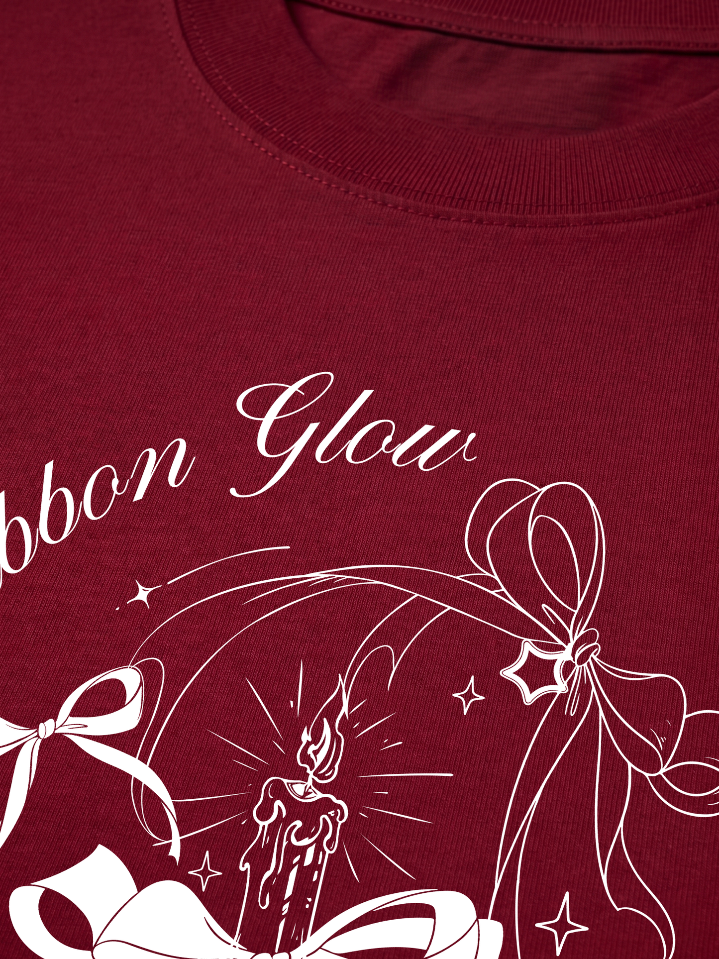 Áo Thun Relaxed Fit Ribbon Glow