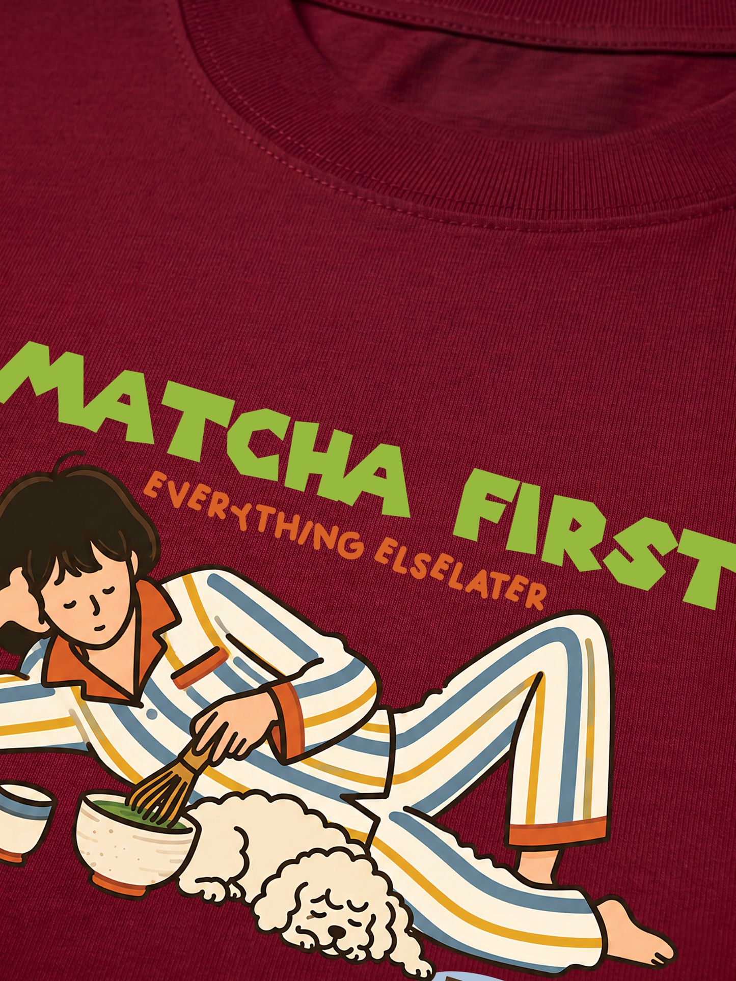 Áo Thun Relaxed Fit Matcha First