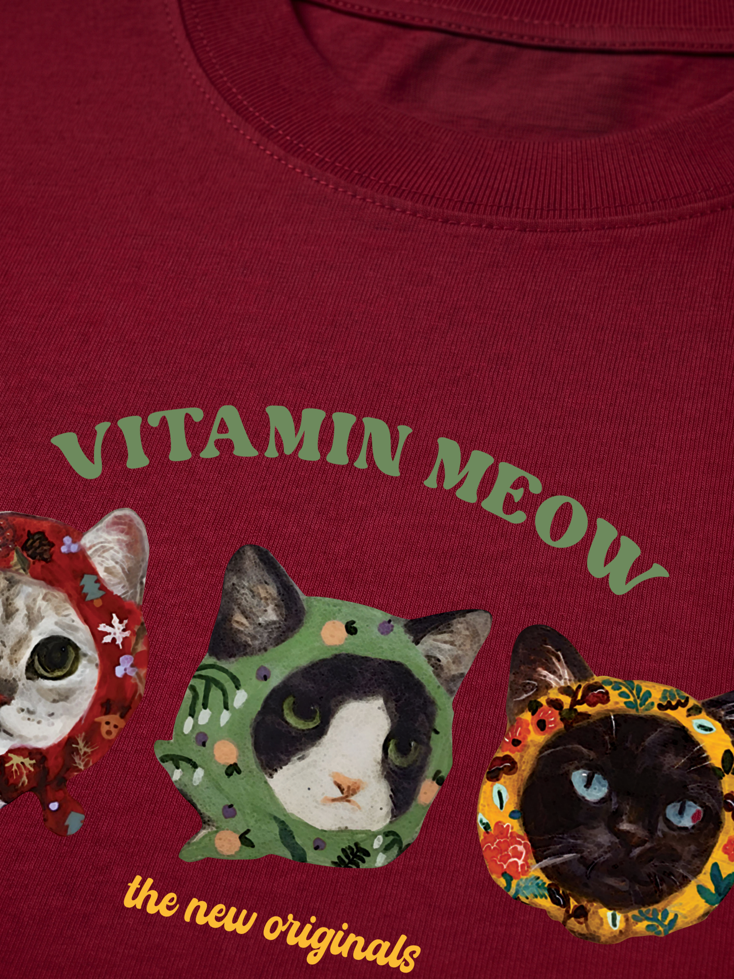 Áo Thun Relaxed Fit Vitamin Meow