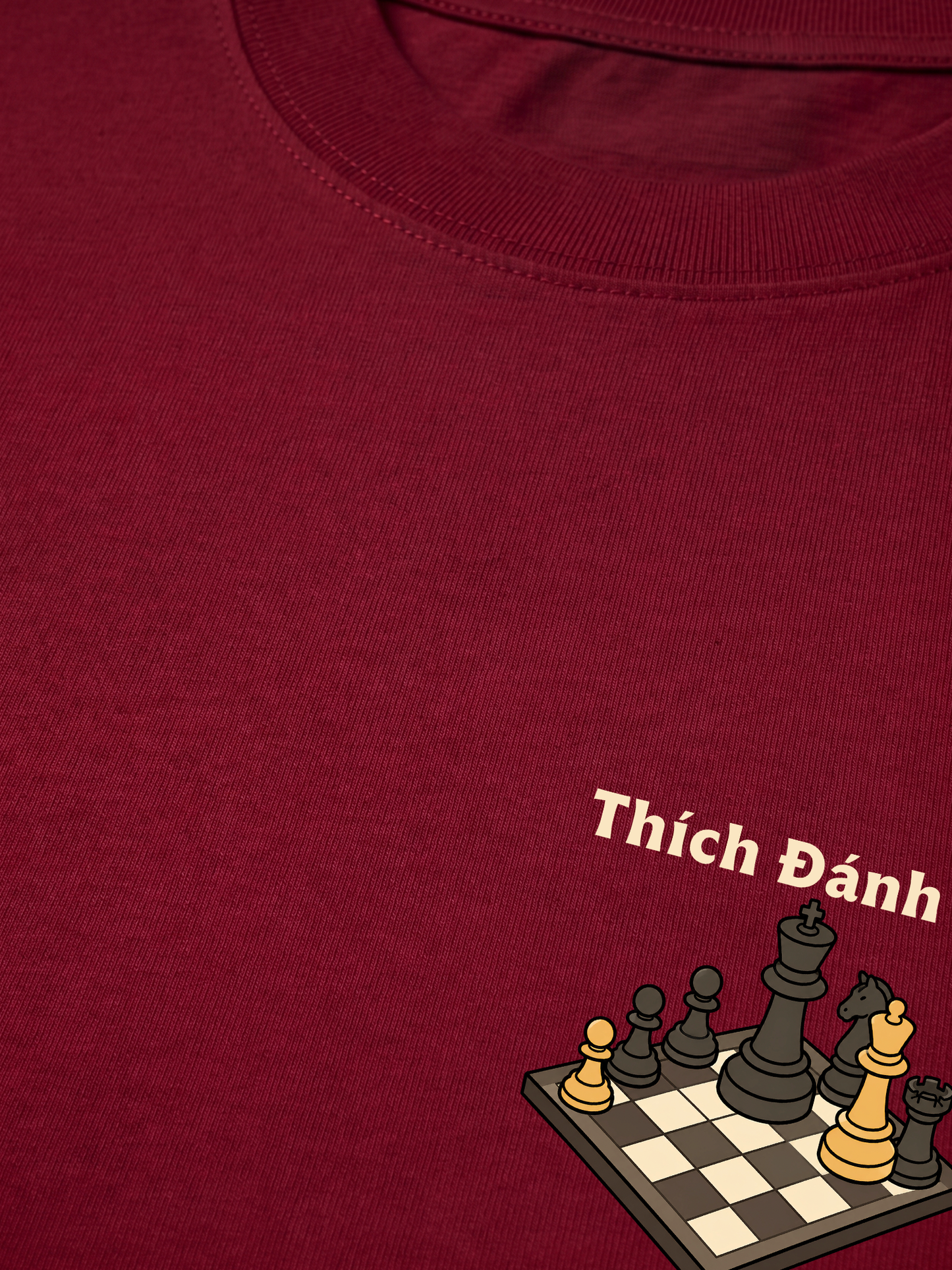 Áo Thun Relaxed Fit Thích Đánh Cờ