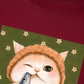 Áo Thun Relaxed Fit Green Fish Meow trước