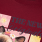 Áo Thun Relaxed Fit Pink Flower Cat