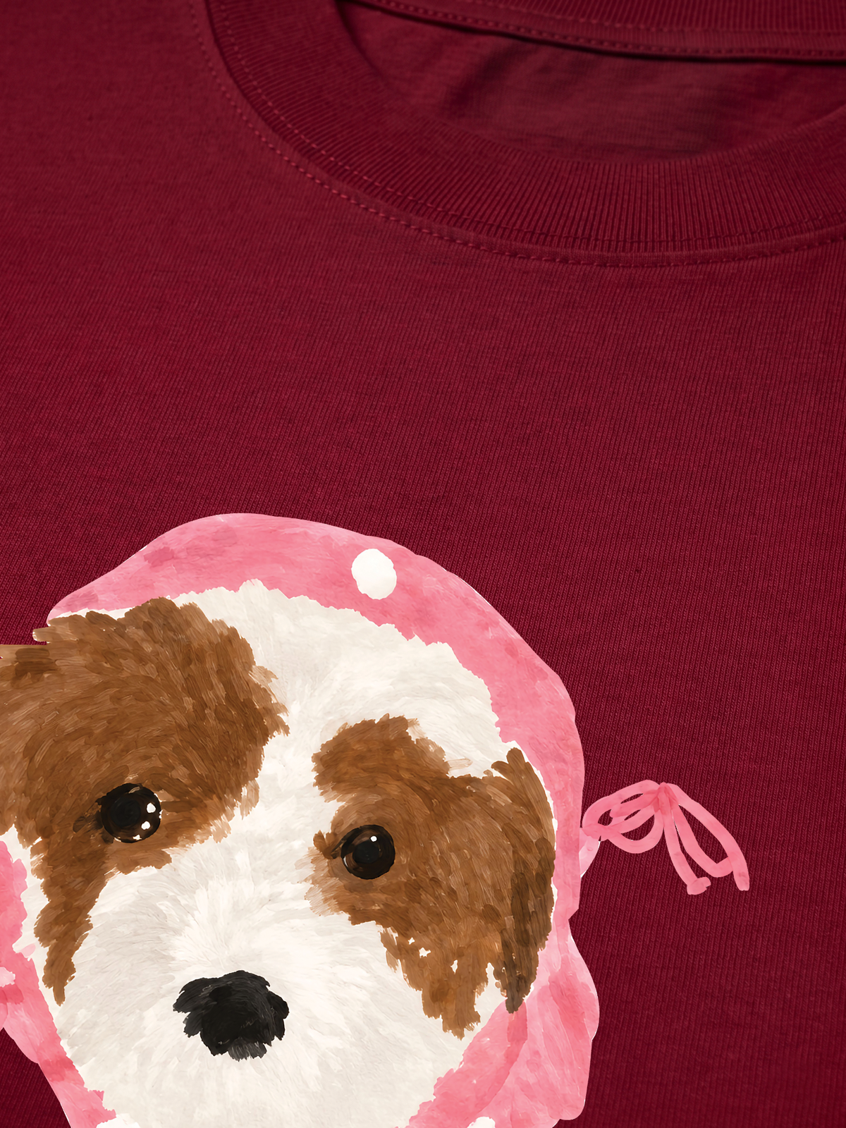 Áo Thun Relaxed Fit Pink Dots Puppy