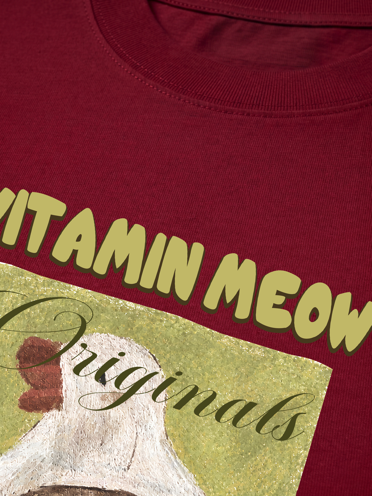 Áo Thun Relaxed Fit  Vitamin Meow With Duck