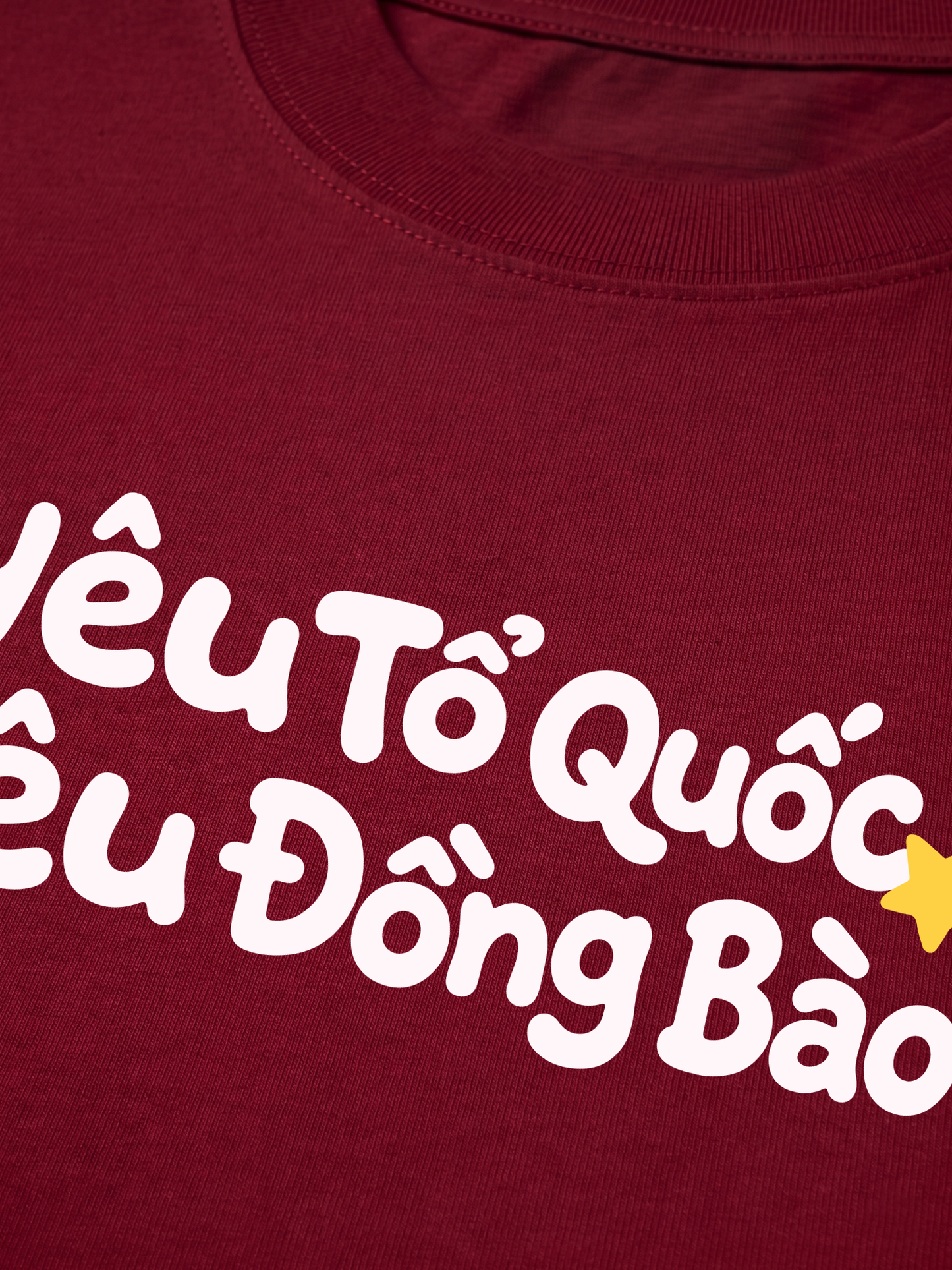 Áo Thun Relaxed Fit Yêu Tổ Quốc, Yêu Đồng Bào