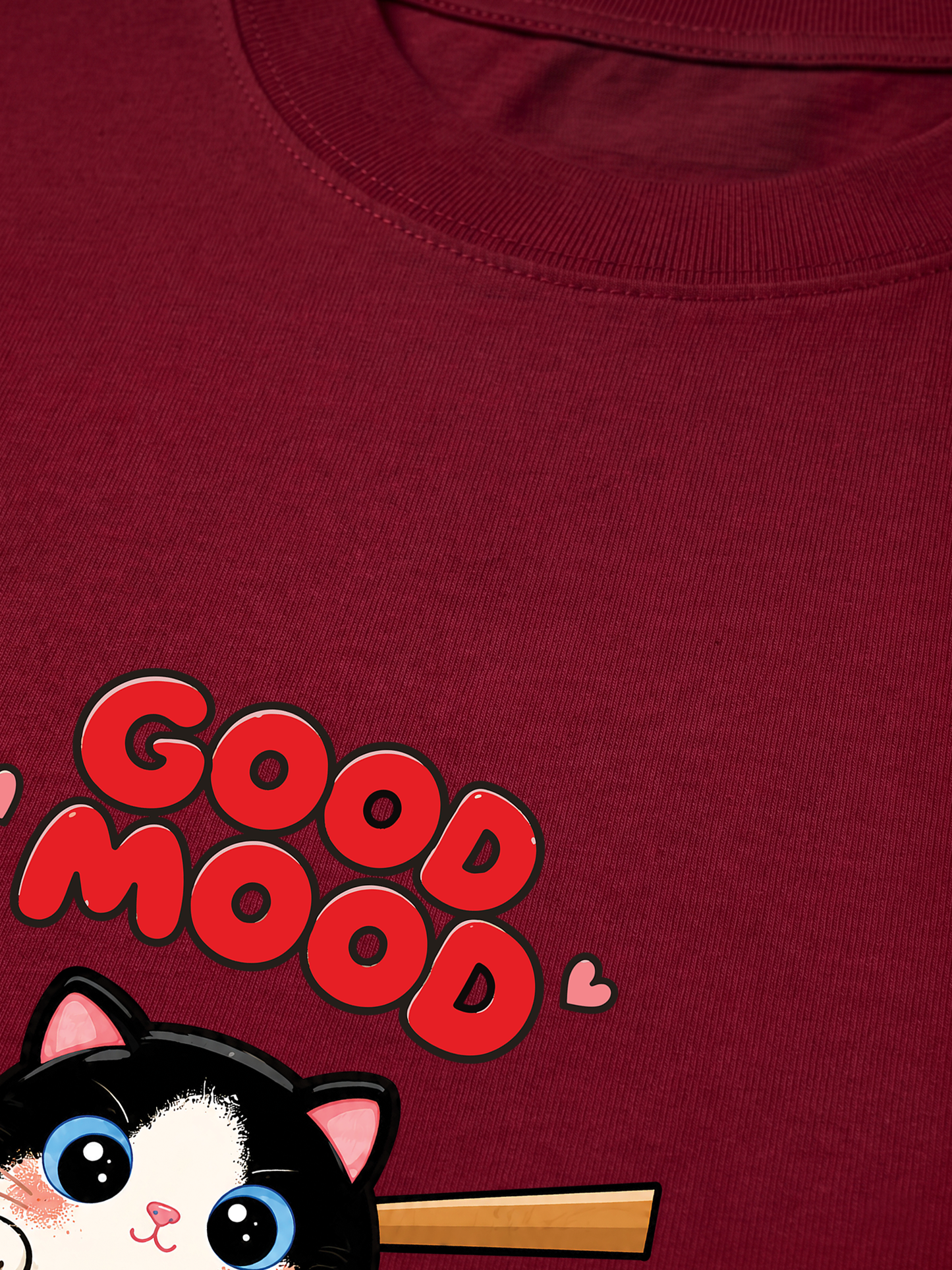 Áo Thun Relaxed Fit Good Mood Sushi Cat