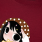 Áo Thun Relaxed Fit Little Girl Brown Dots