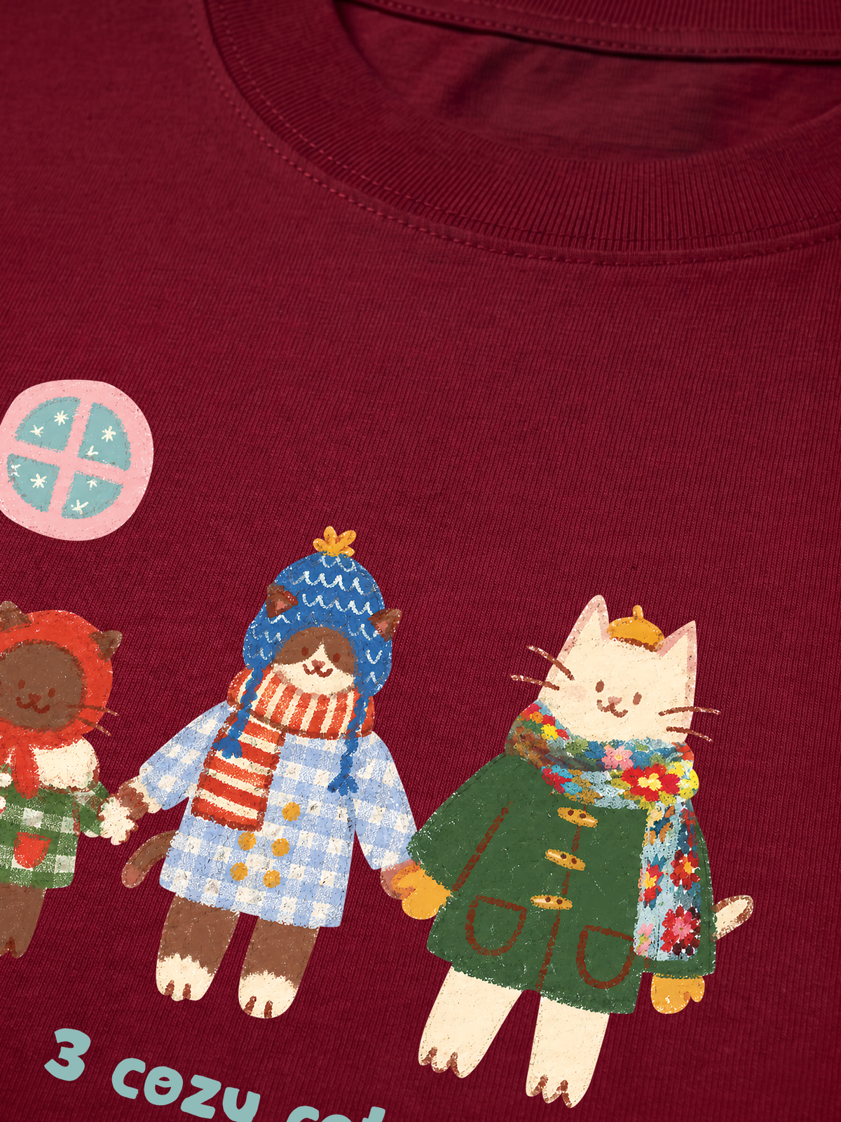 Áo Thun Relaxed Fit 3 Cozy Cats