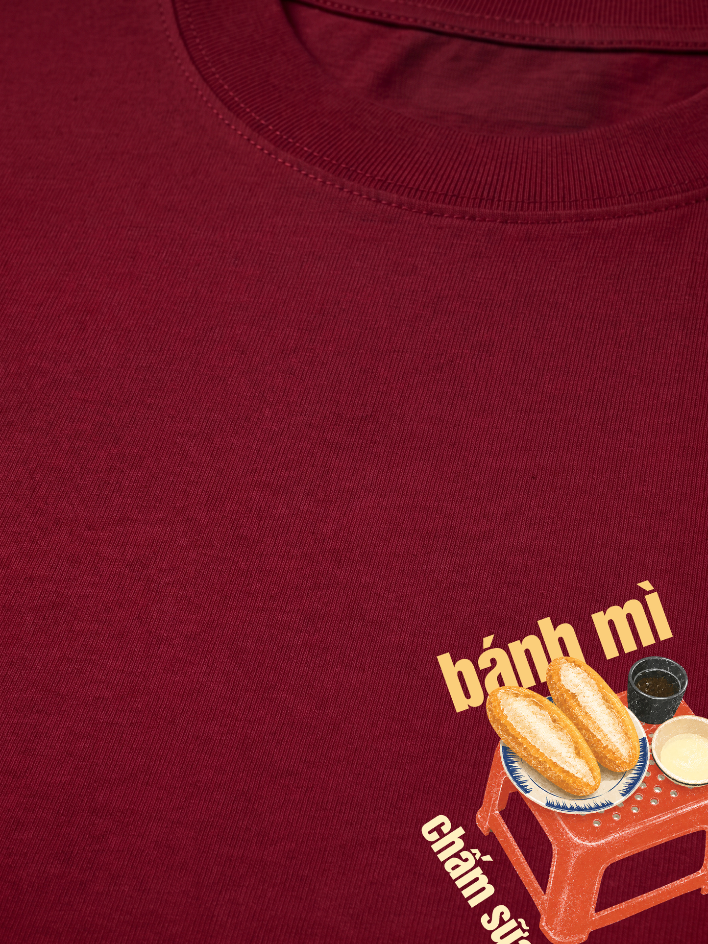 Áo Thun Relaxed Fit Bánh Mì Chấm Sữa