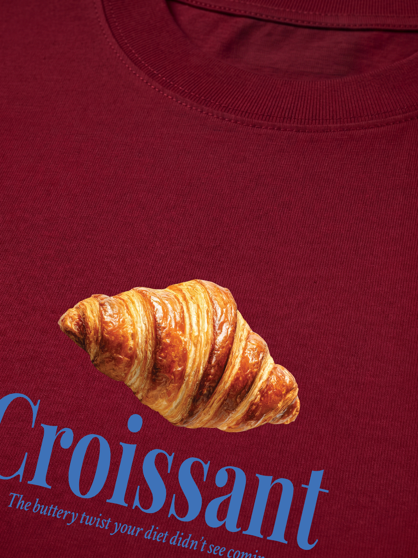 Áo Thun Relaxed Fit Croissant Quote