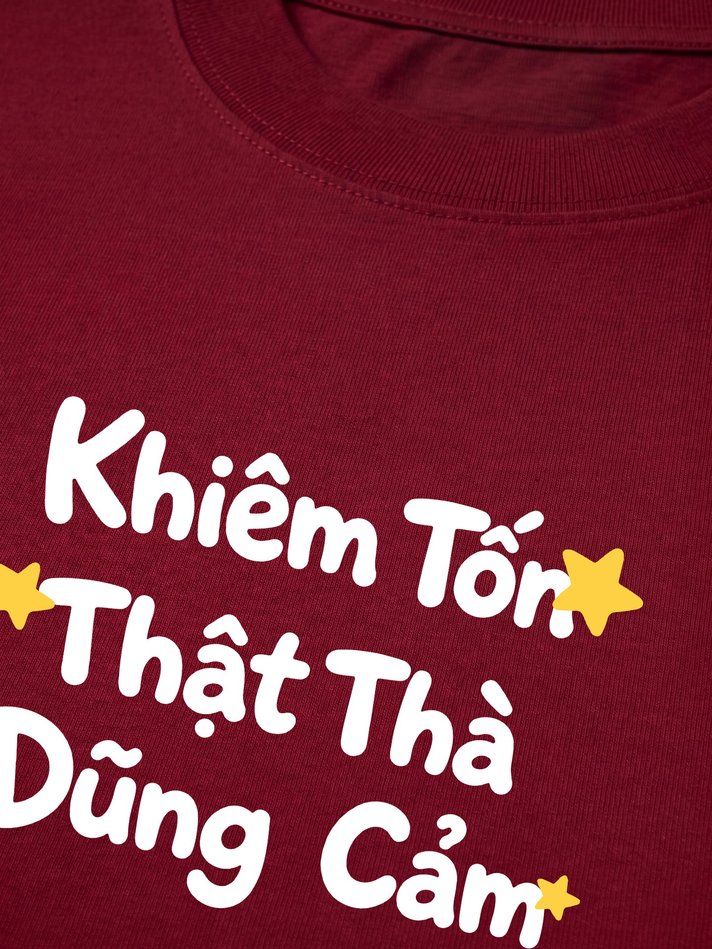 Áo Thun Relaxed Fit Khiêm Tốn, Thật Thà, Dũng Cảm