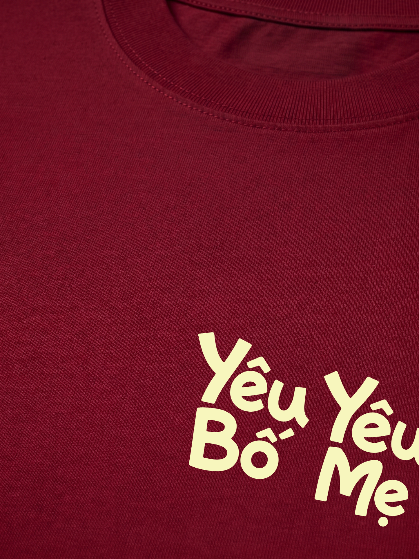 Áo Thun Relaxed Fit Yêu Bố Yêu Mẹ Yêu Cả Nhà Mình