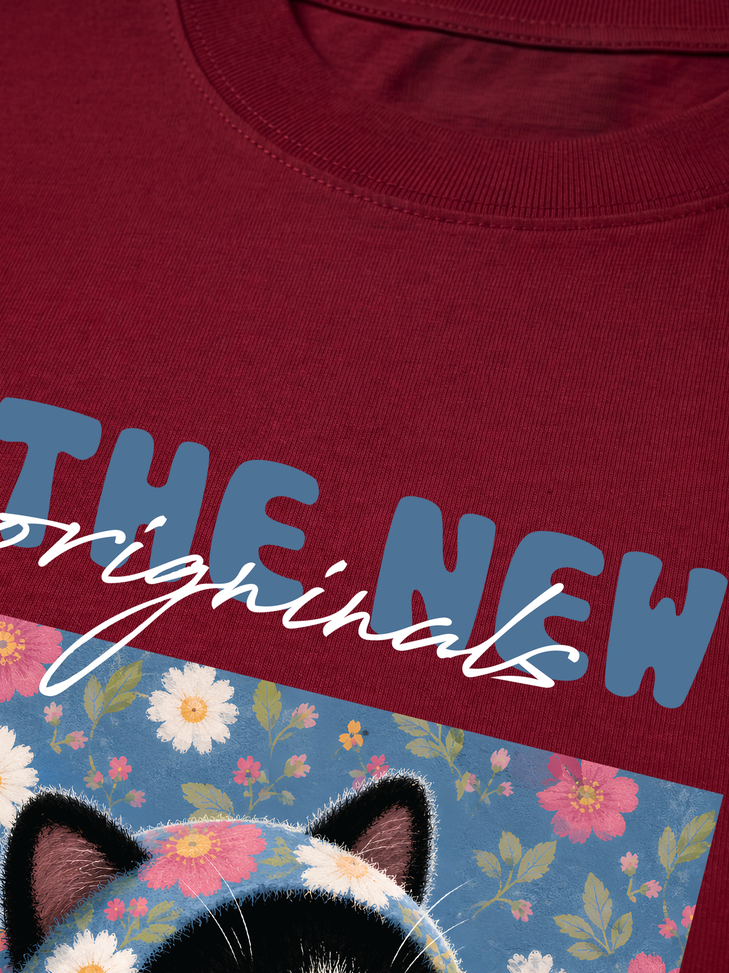 Áo Thun Relaxed Fit Pink Bubble Meow