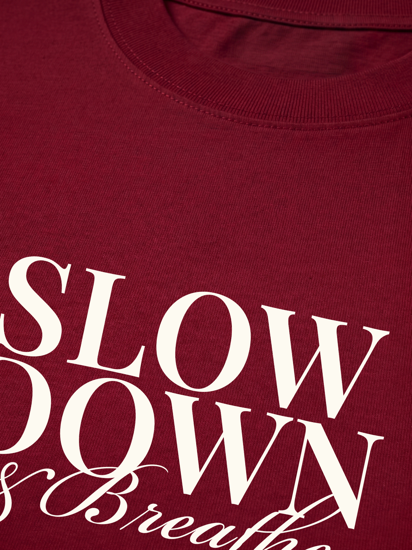 Áo Thun Relaxed Fit Slow Down & Breathe